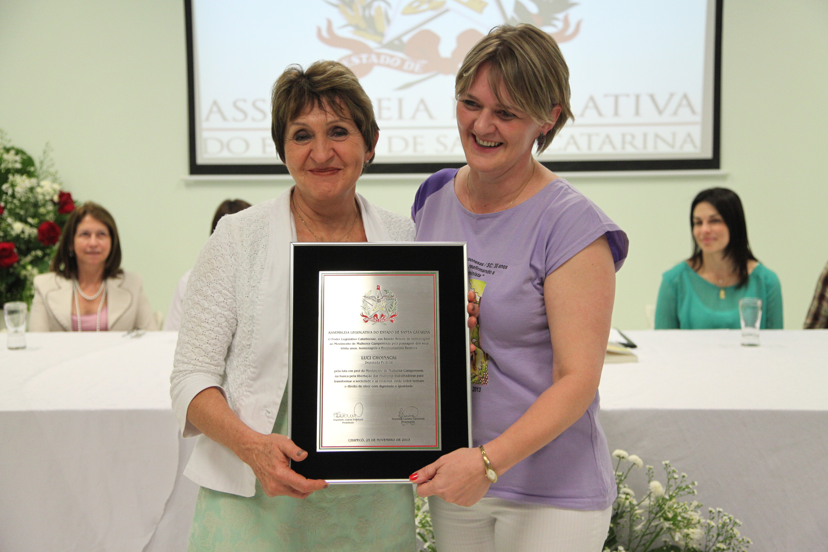 Sessão Solene em Homenagem ao Movimento de Mulheres Camponesas
