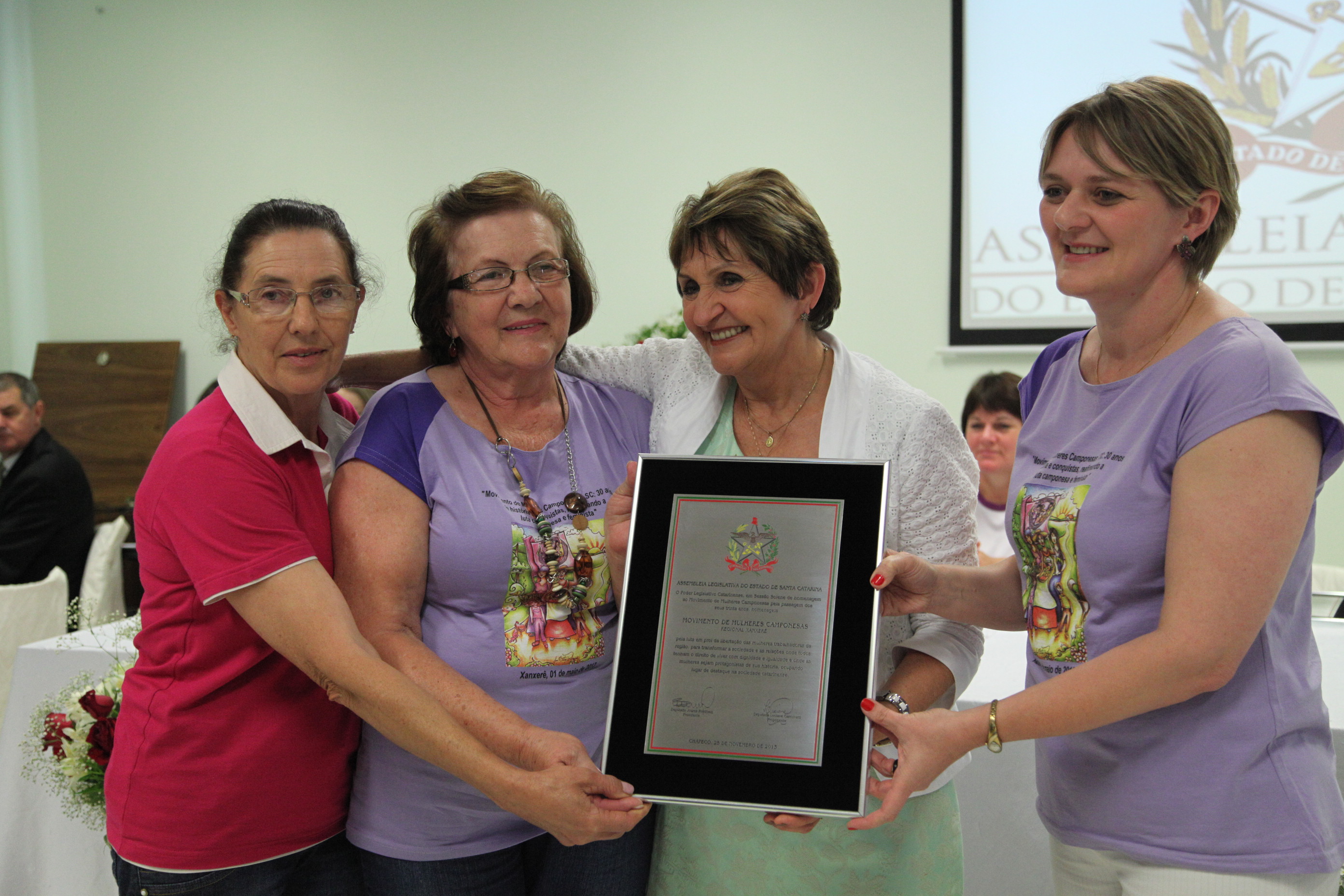 Sessão Solene em Homenagem ao Movimento de Mulheres Camponesas
