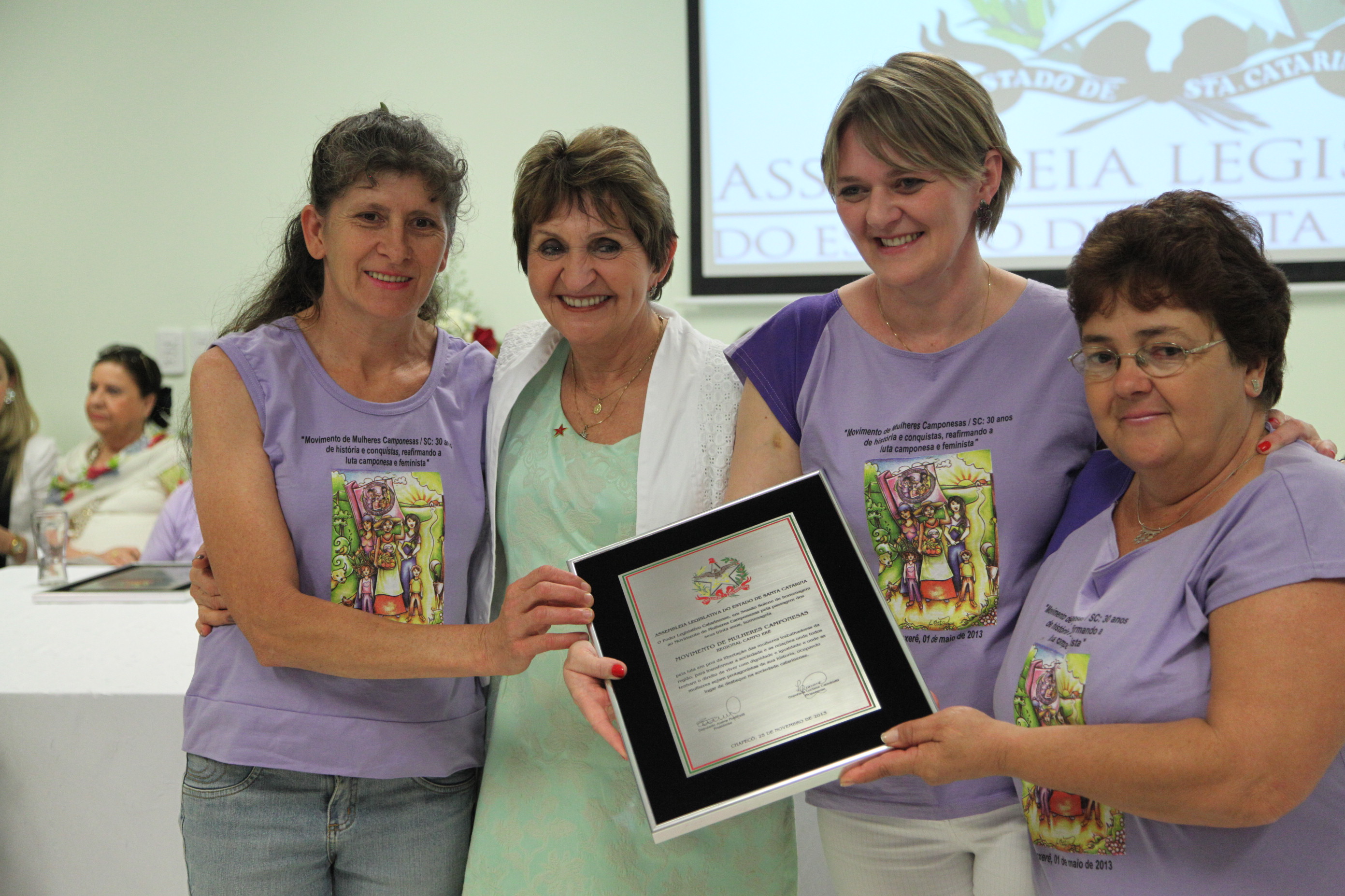 Sessão Solene em Homenagem ao Movimento de Mulheres Camponesas