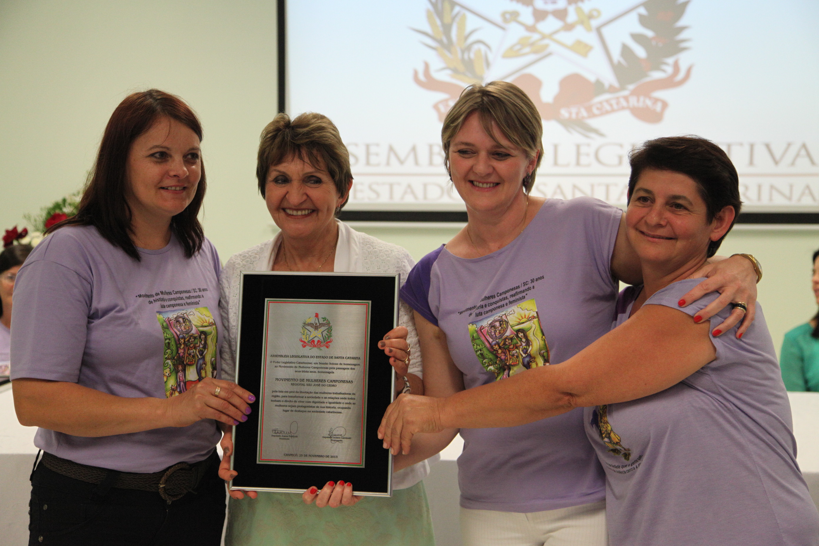 Sessão Solene em Homenagem ao Movimento de Mulheres Camponesas