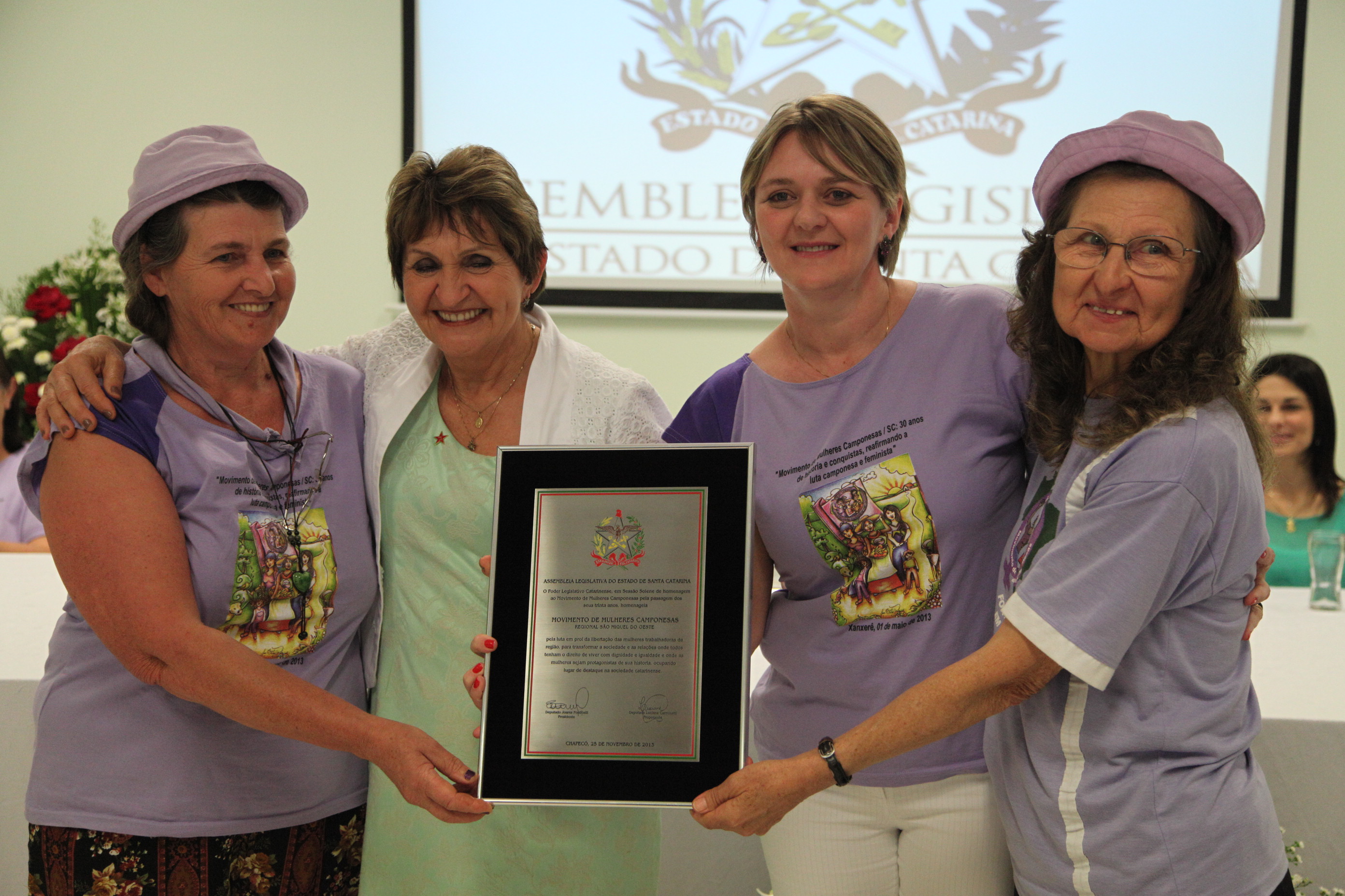 Sessão Solene em Homenagem ao Movimento de Mulheres Camponesas