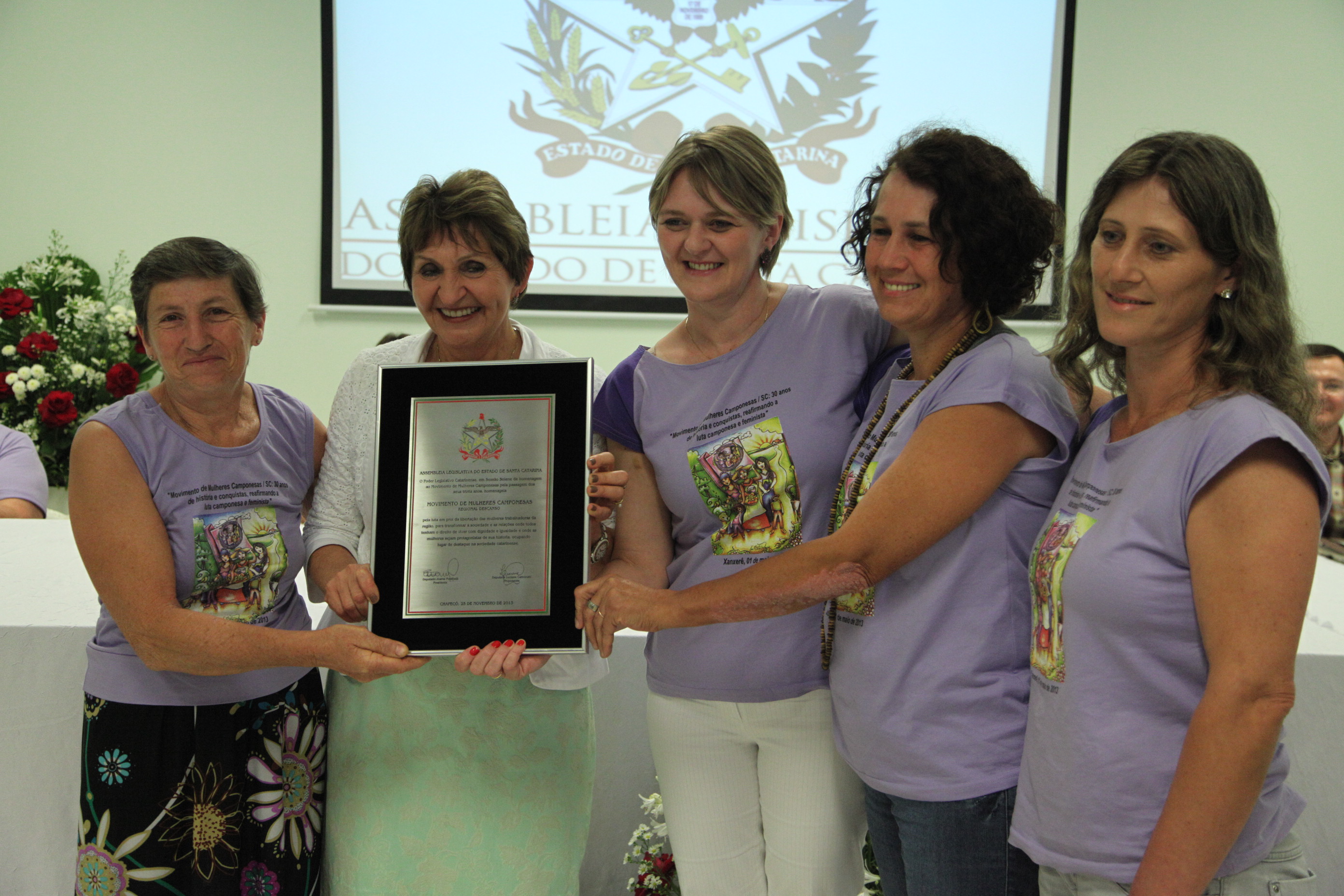 Sessão Solene em Homenagem ao Movimento de Mulheres Camponesas