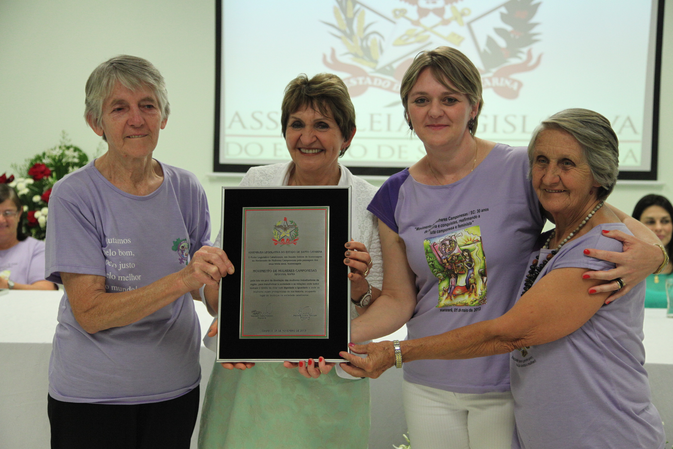 Sessão Solene em Homenagem ao Movimento de Mulheres Camponesas