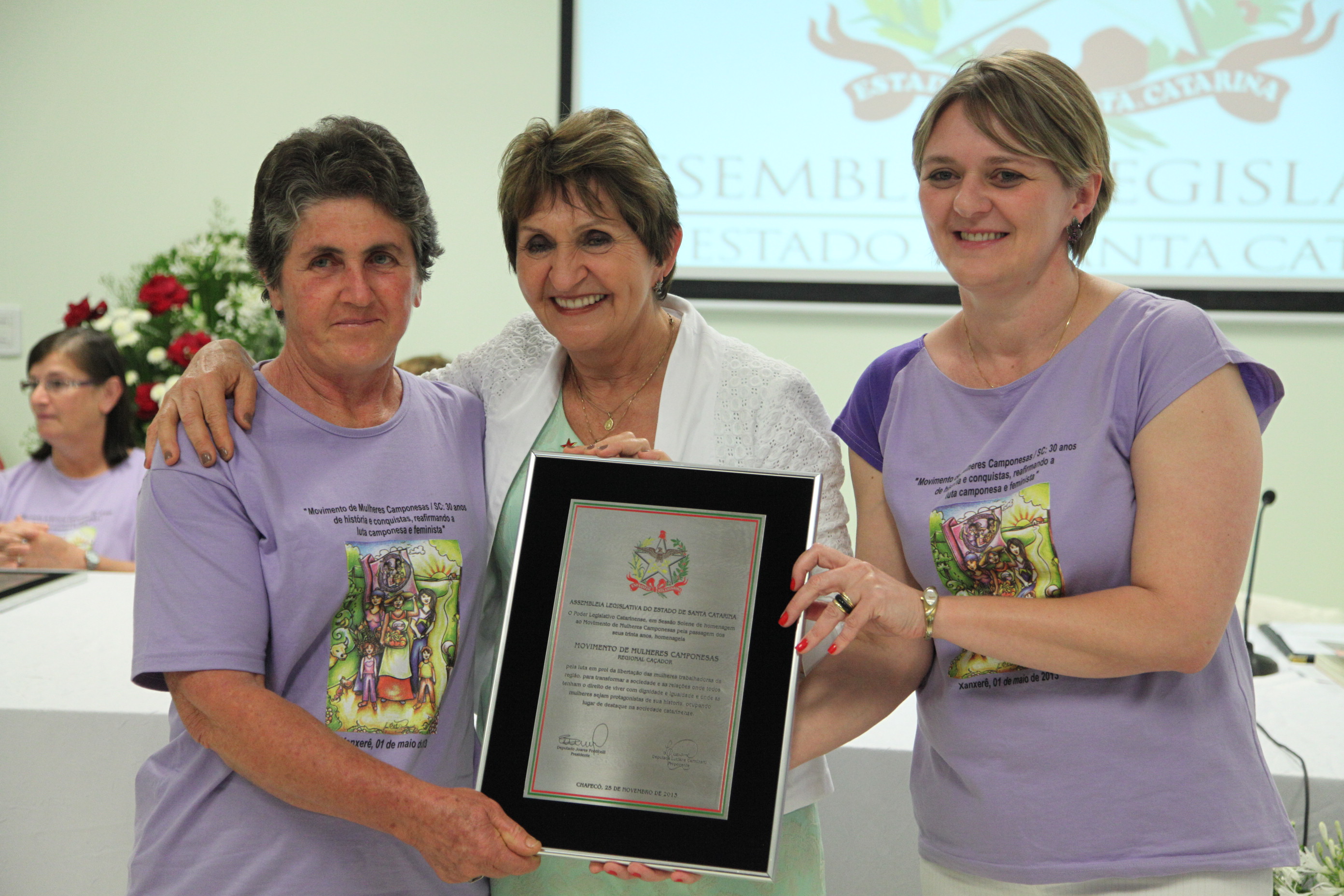 Sessão Solene em Homenagem ao Movimento de Mulheres Camponesas