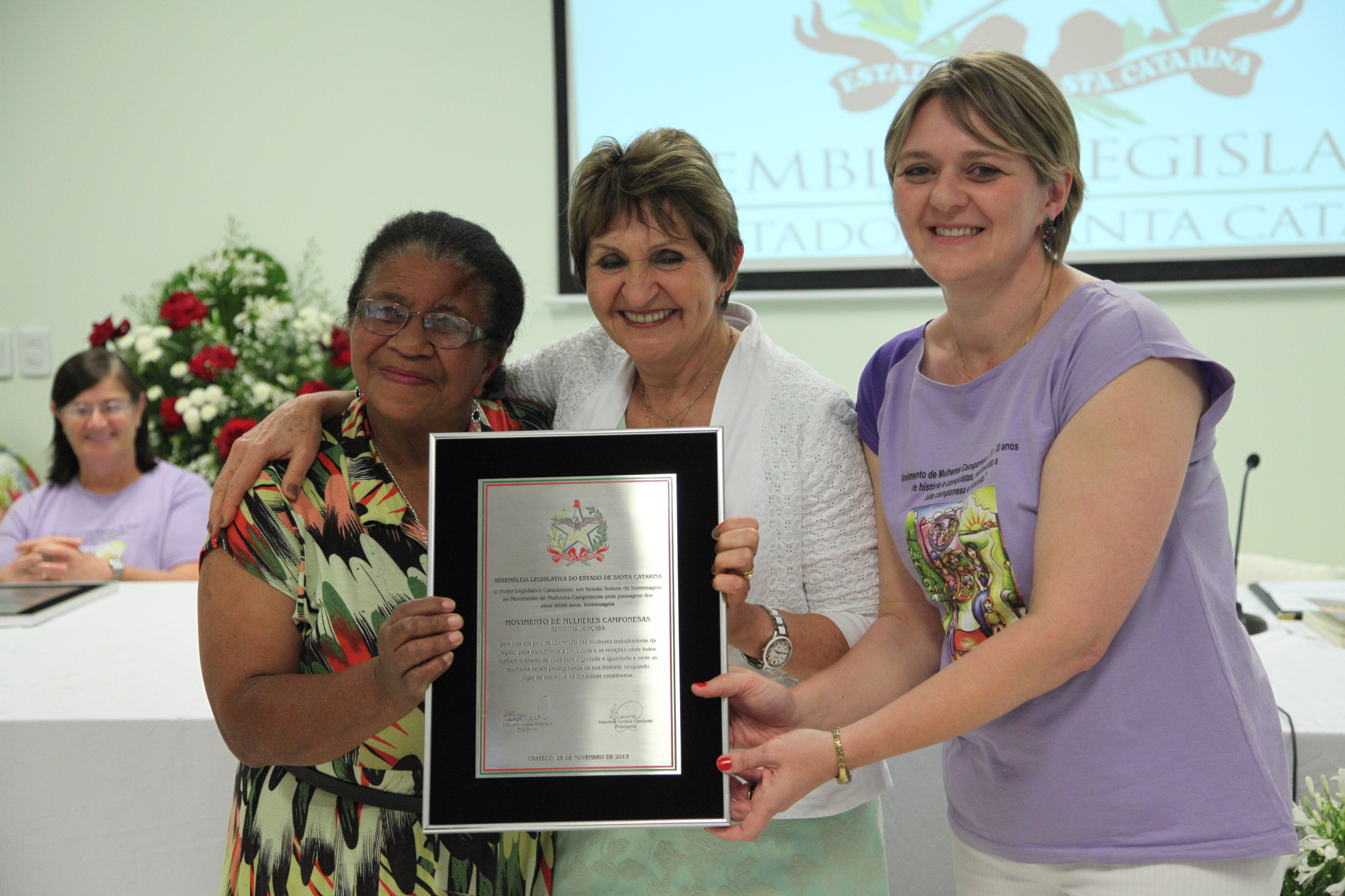 Sessão Solene em Homenagem ao Movimento de Mulheres Camponesas