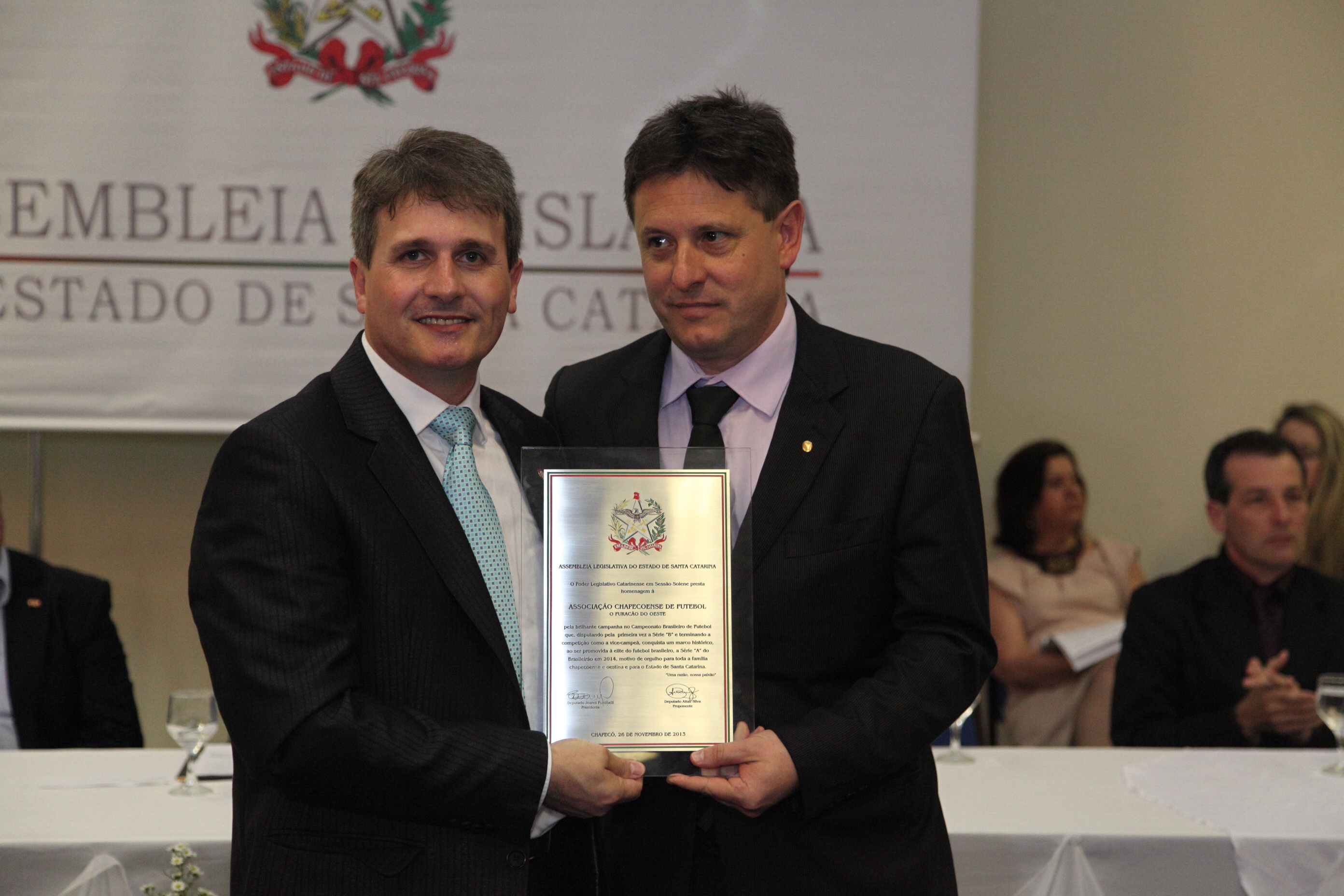 Sessão Solene em Homenagem à Sociedade Chapecoense de Futebol - Presidente Sandro Palloro