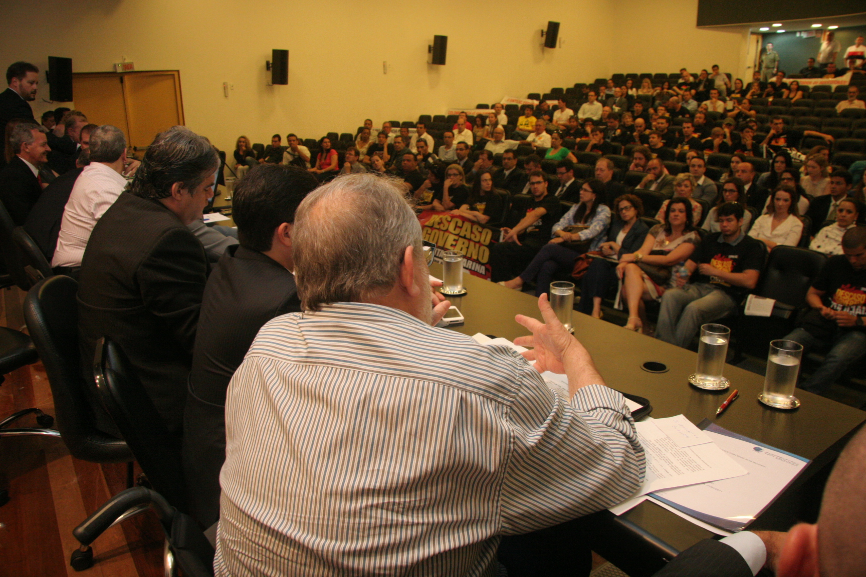Audiência Pública - Debate sobre projetos de lei complementares da Polícia Civil e Militar. Foto: Eduardo Guedes de Oliveira / Agência AL.