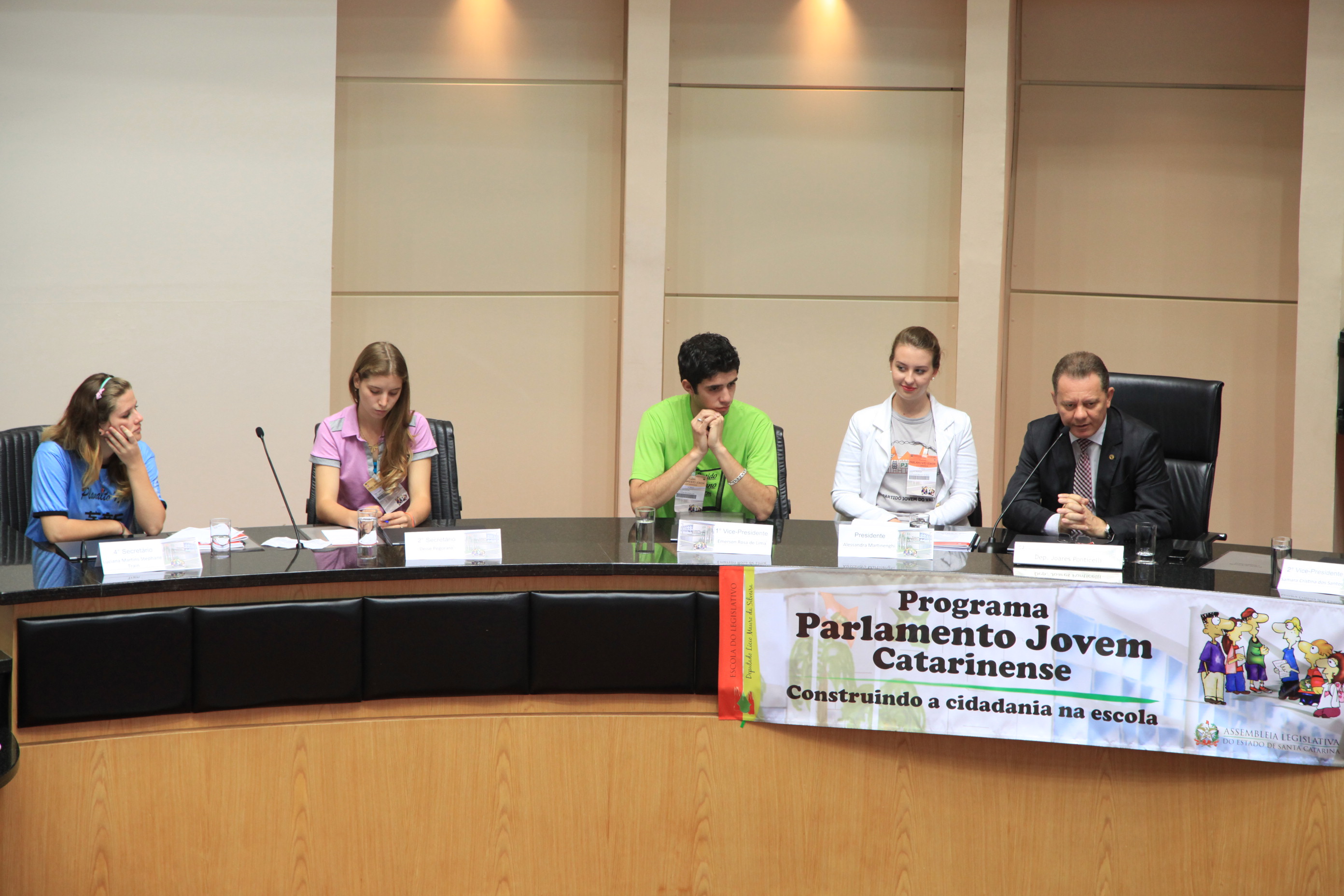 16ª Edição do Programa Parlamento Jovem Catarinense - Plenário Osni Régis. Foto: Miriam Zomer/Agência AL