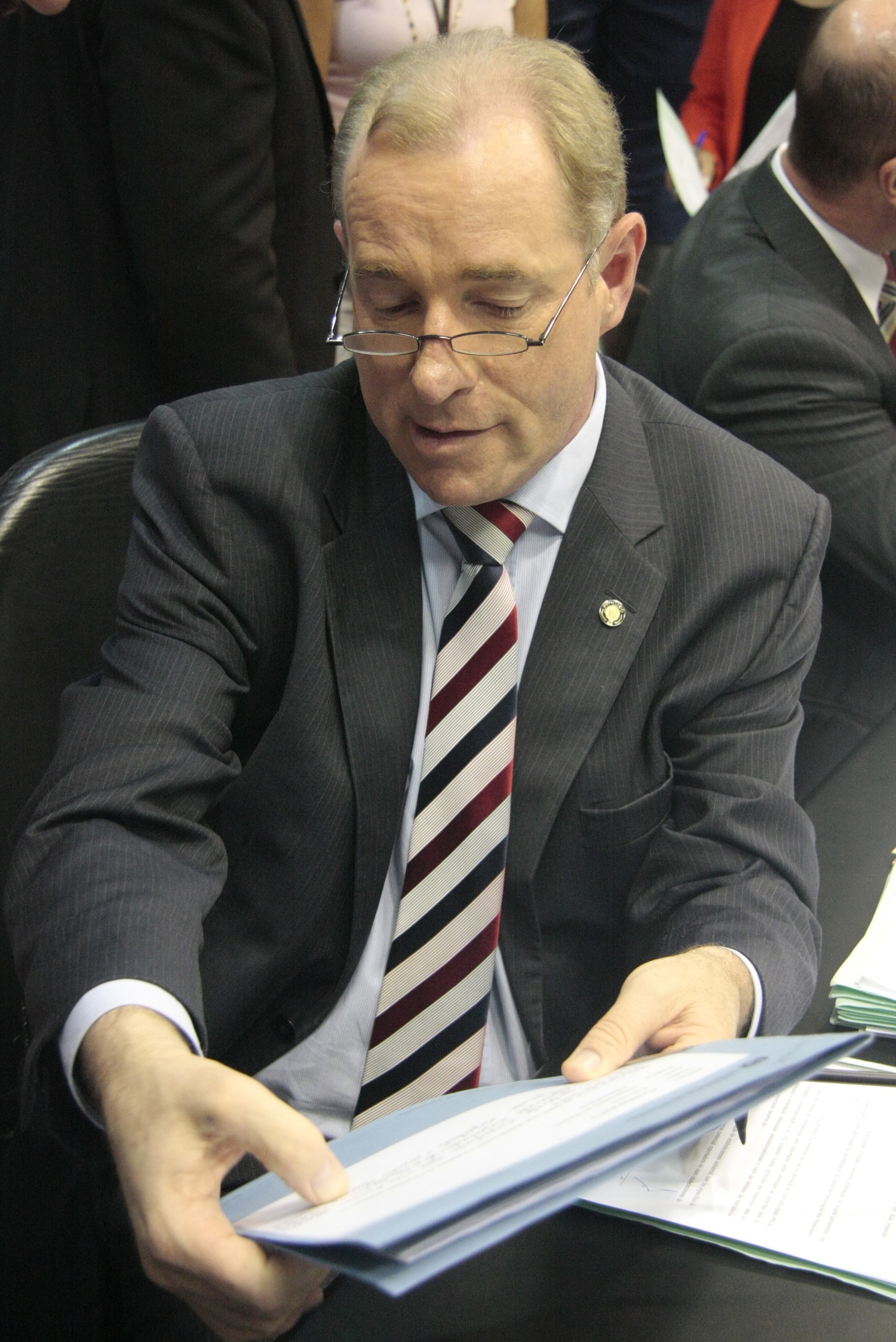 Deputado Aldo Schneider (PMDB). Reunião da Comissão de Constituição e Justiça. Foto: Fábio Queiroz / Agência AL