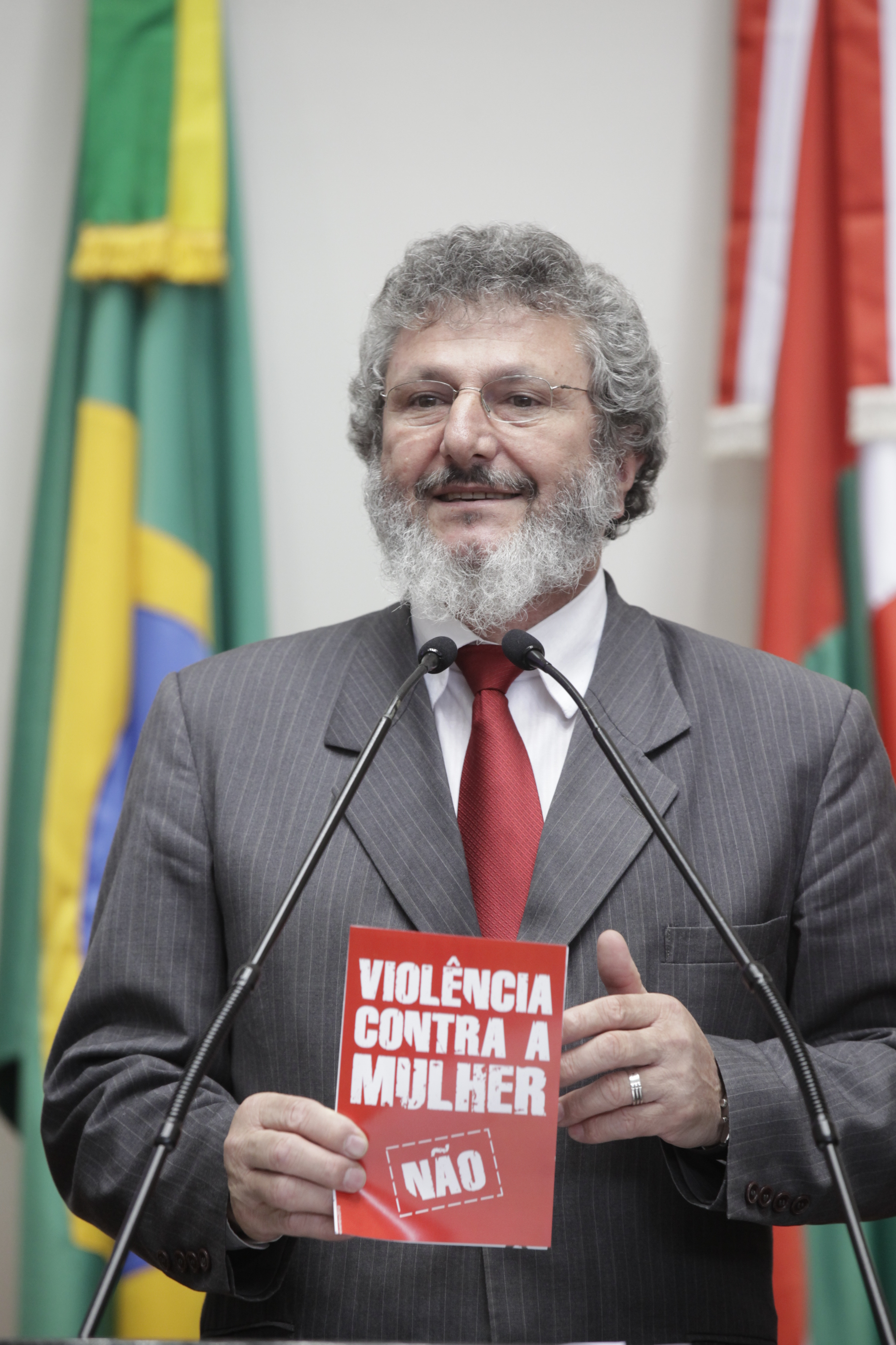 Sessão Plenária - Deputado Padre Pedro Baldissera  (PT) - Foto Carlos Kilian / Agência AL