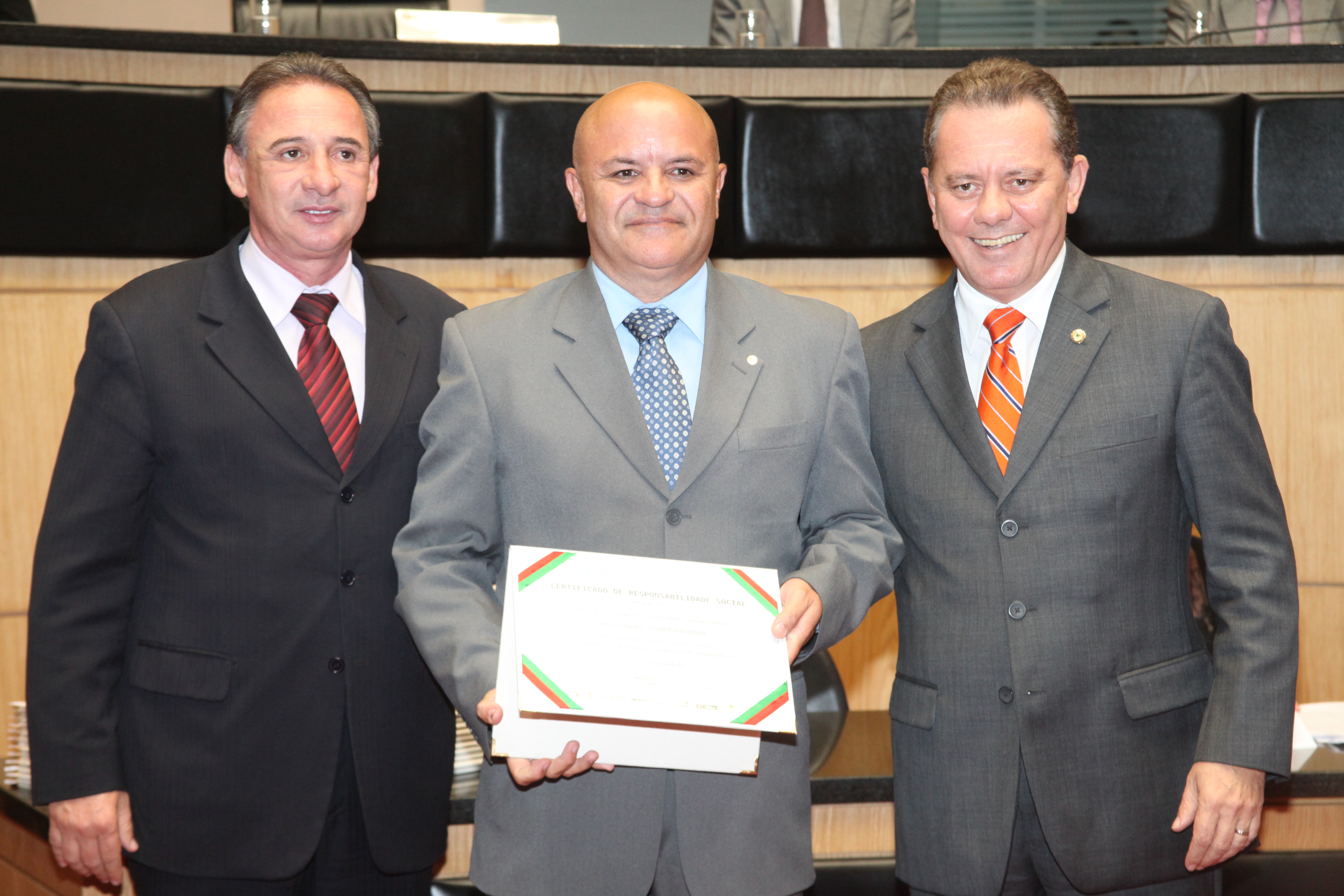 Entrega do Certificado de Responsabilidade Social e Troféu Responsabilidade Social. Foto: Fábio Queiroz / Agência AL