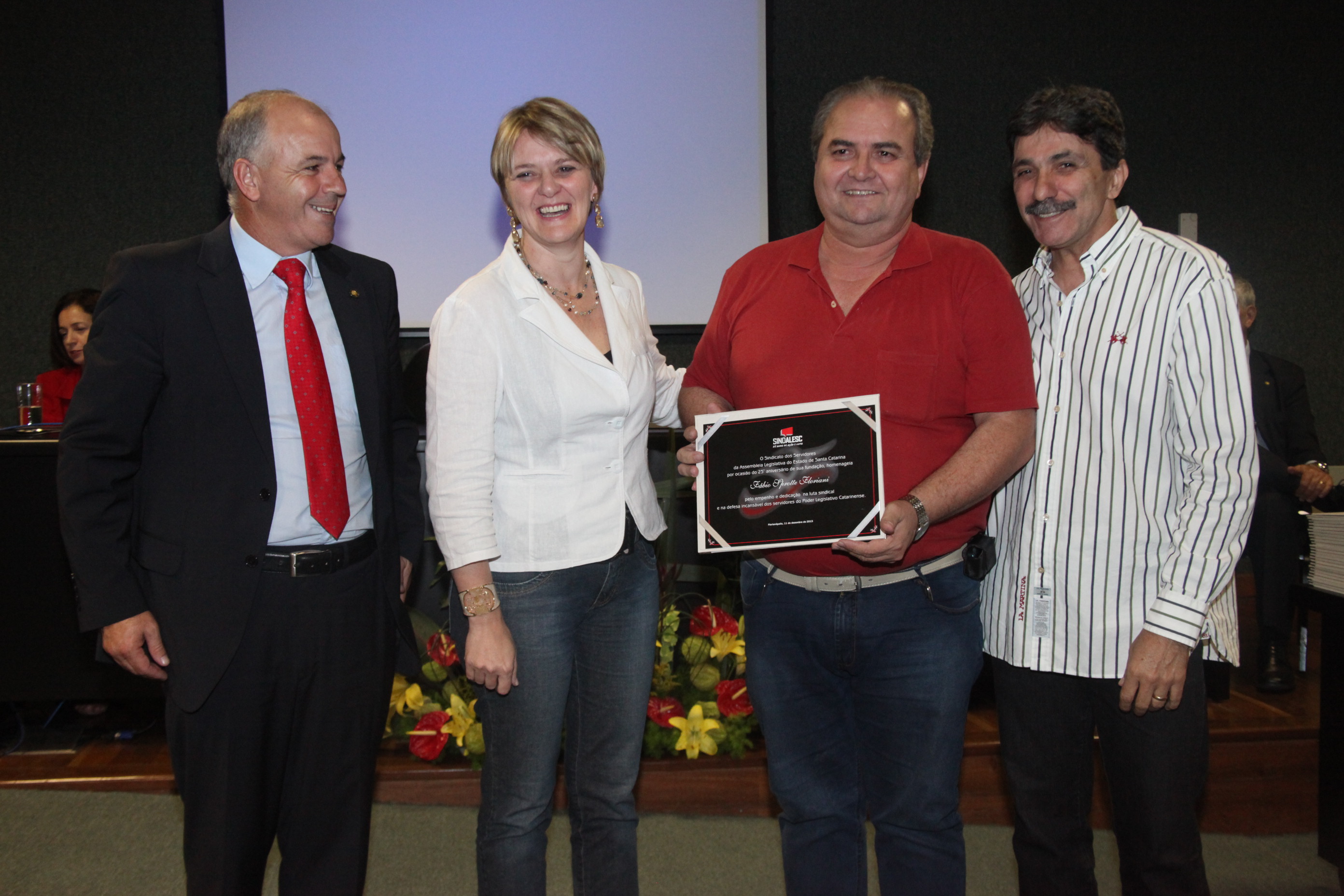 Homenagem 25 Anos Sindalesc. Foto: Fábio Queiroz / Agência AL