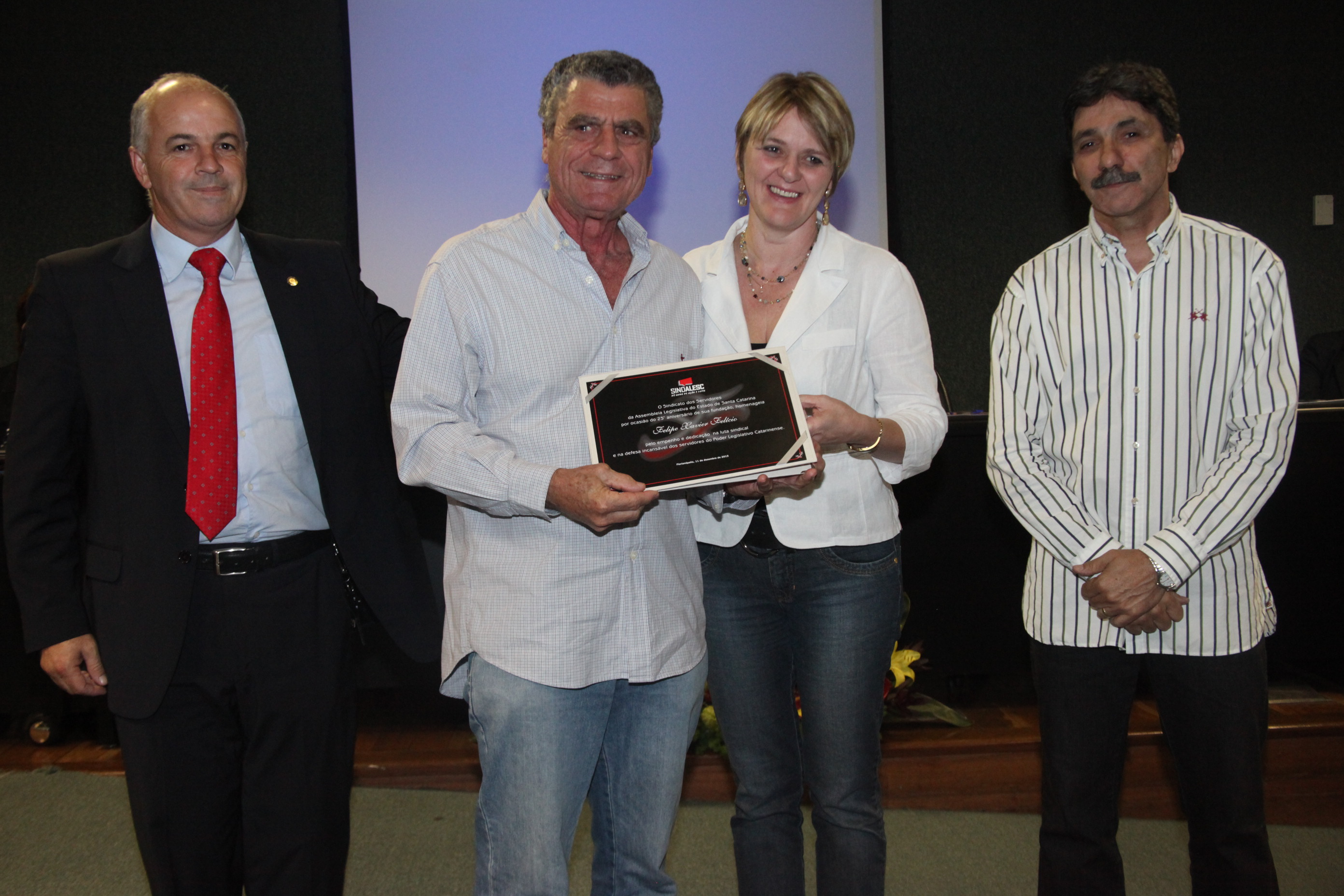 Homenagem 25 Anos Sindalesc. Foto: Fábio Queiroz / Agência AL