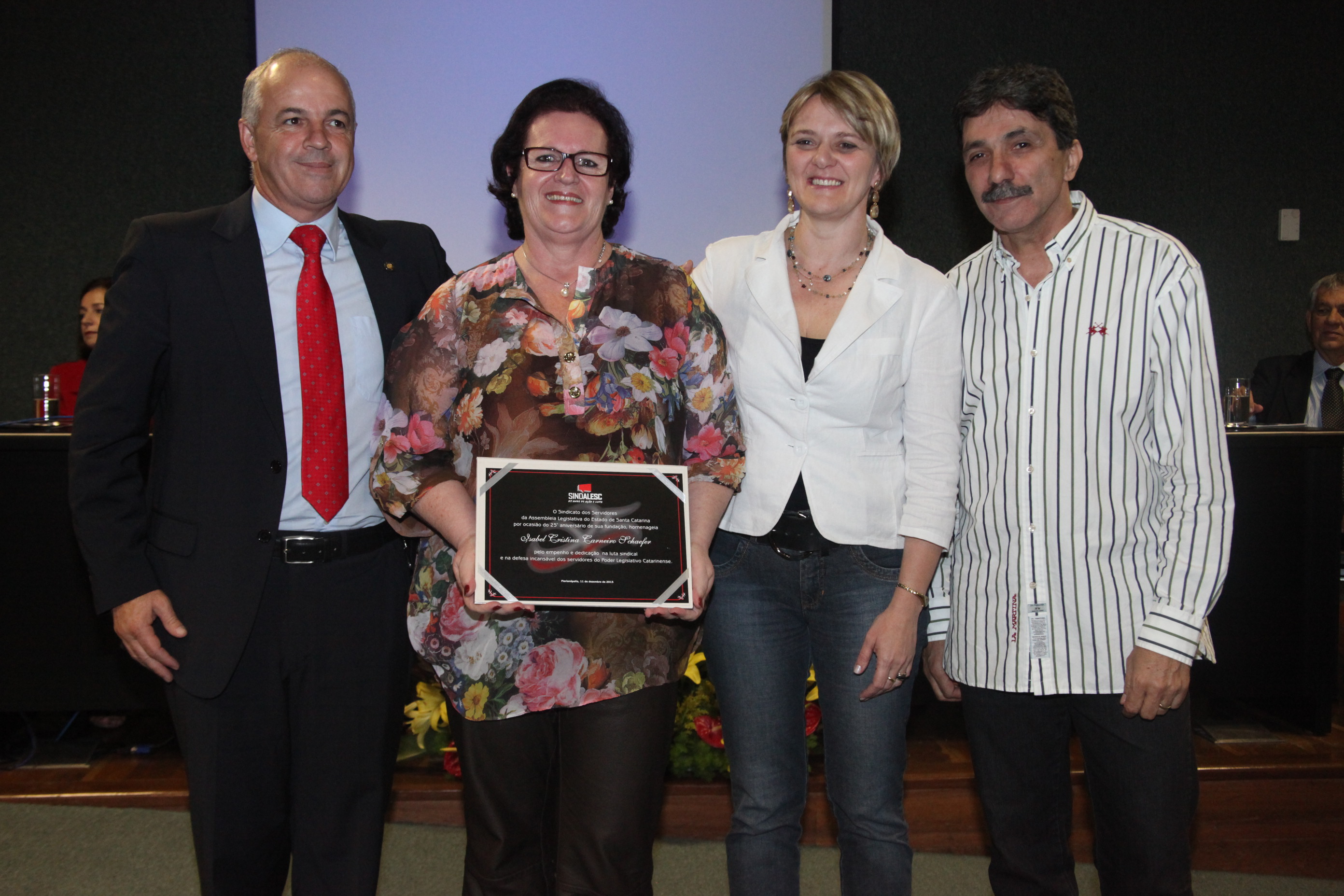 Homenagem 25 Anos Sindalesc. Foto: Fábio Queiroz / Agência AL