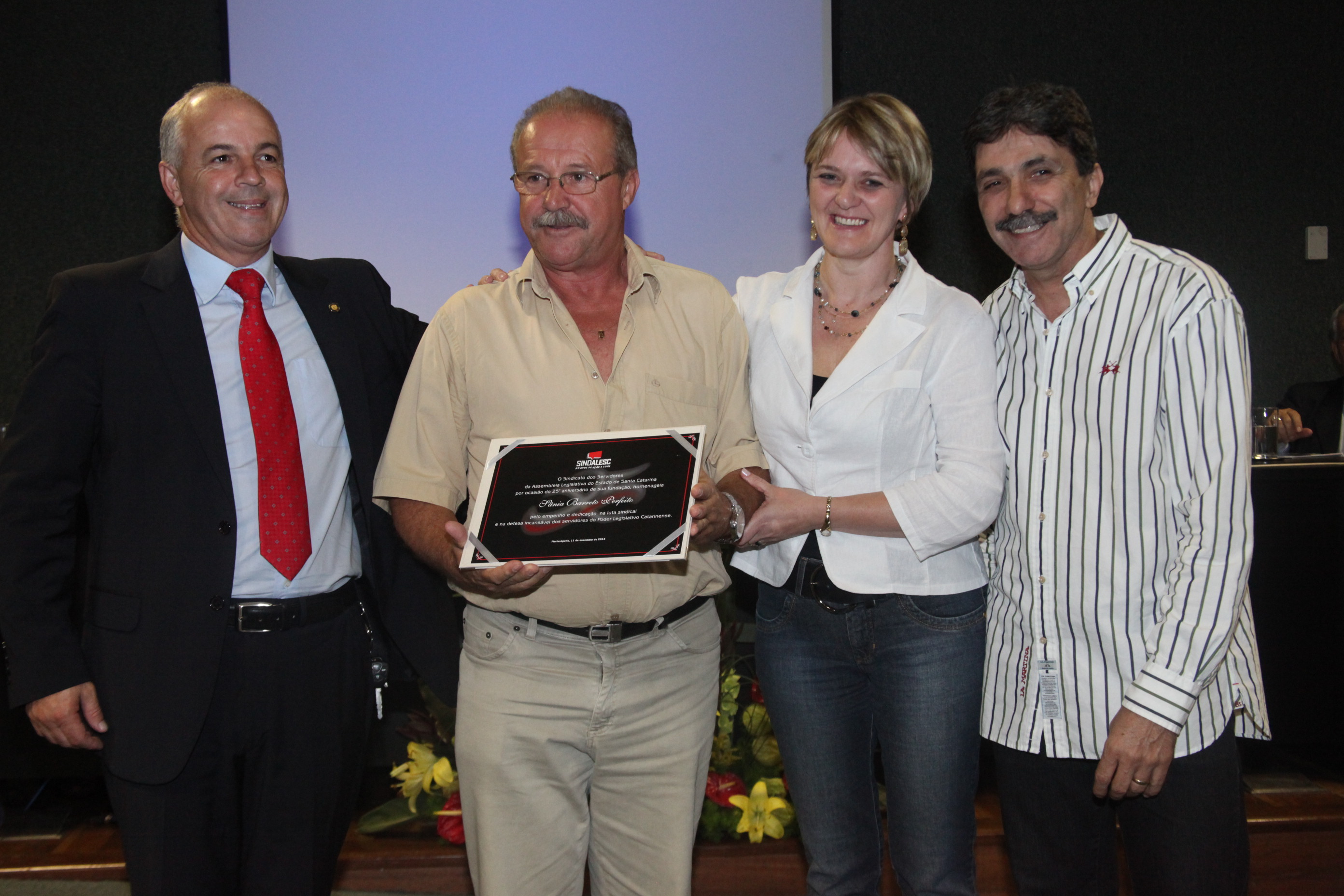 Homenagem 25 Anos Sindalesc. Foto: Fábio Queiroz / Agência AL