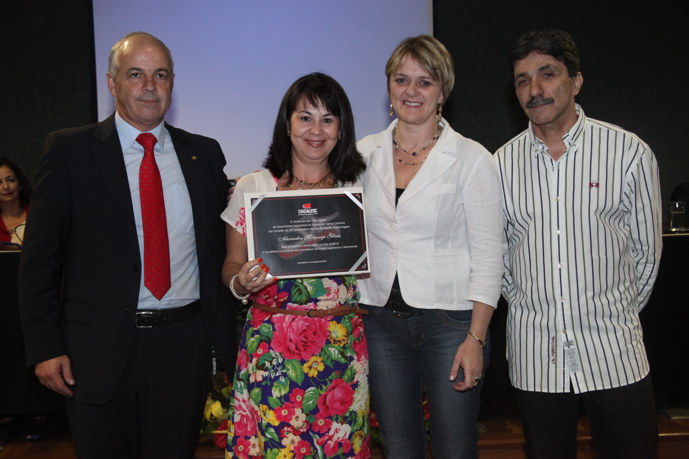 Homenagem 25 Anos Sindalesc. Foto: Fábio Queiroz / Agência AL