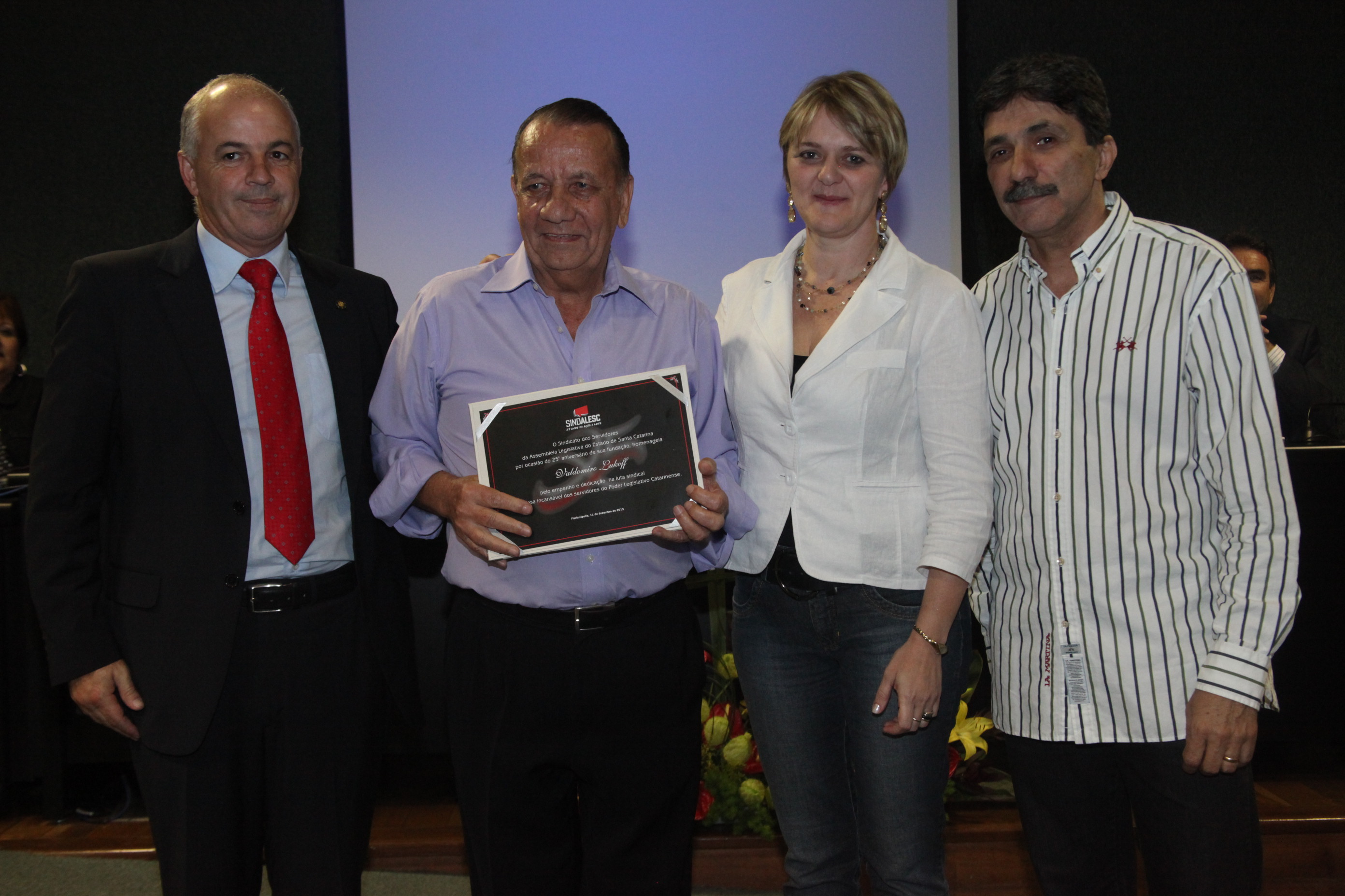 Homenagem 25 Anos Sindalesc. Foto: Fábio Queiroz / Agência AL