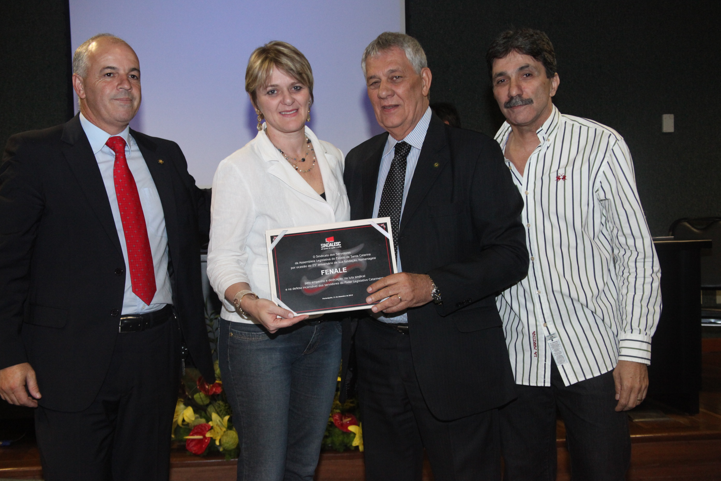 Homenagem 25 Anos Sindalesc. Foto: Fábio Queiroz / Agência AL