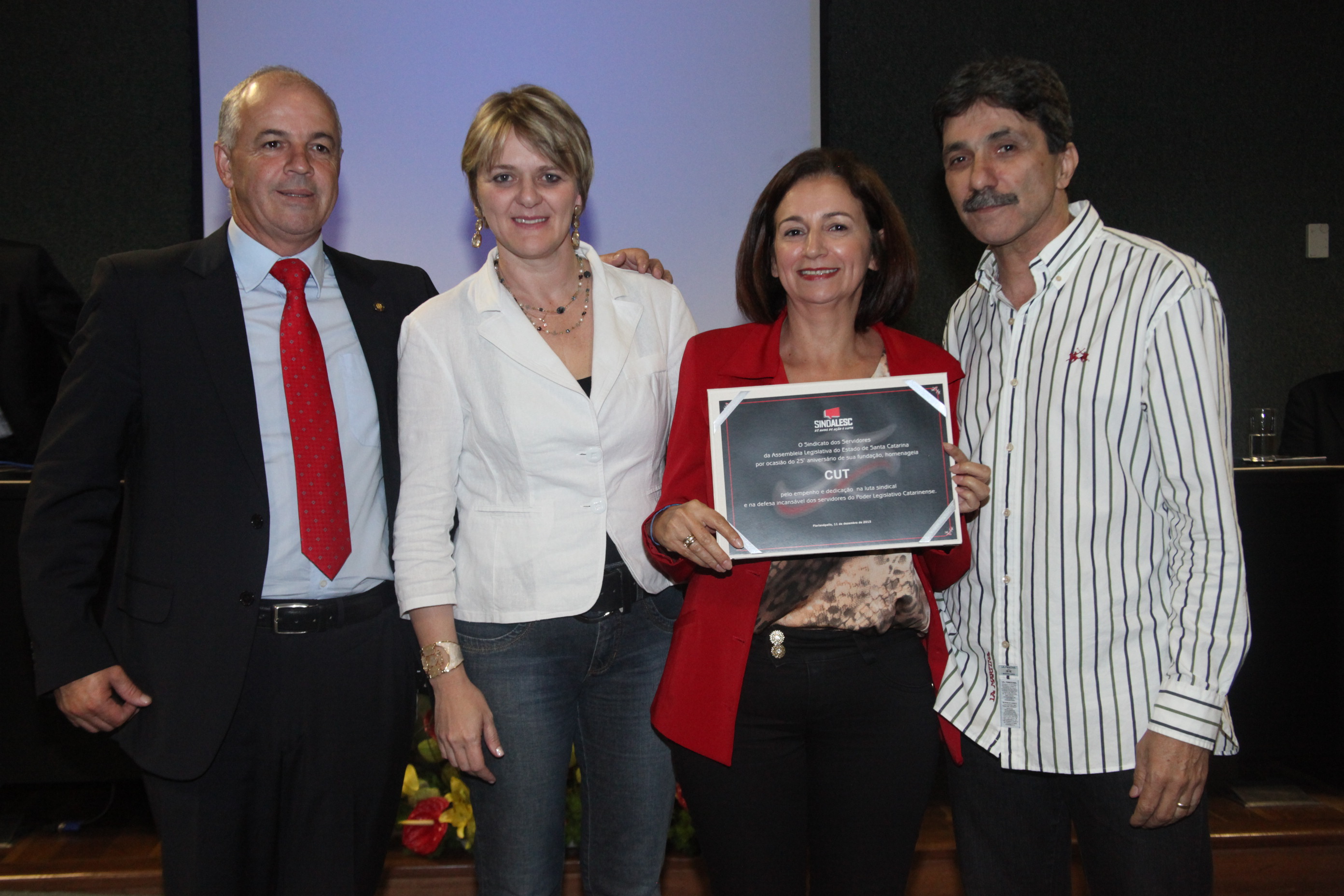 Homenagem 25 Anos Sindalesc. Foto: Fábio Queiroz / Agência AL
