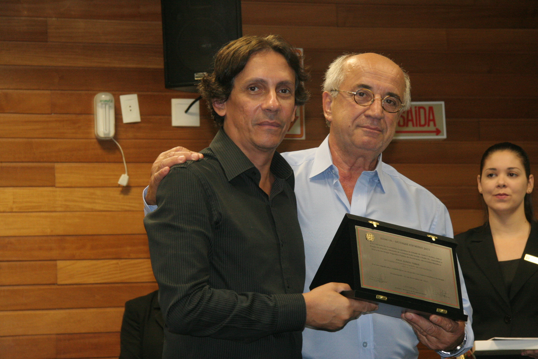 Homenagem a Júlia Sardá - Rádio AL Homenageia Esportistas Catarinenses - Foto: Eduardo Guedes de Oliveira/Agência AL