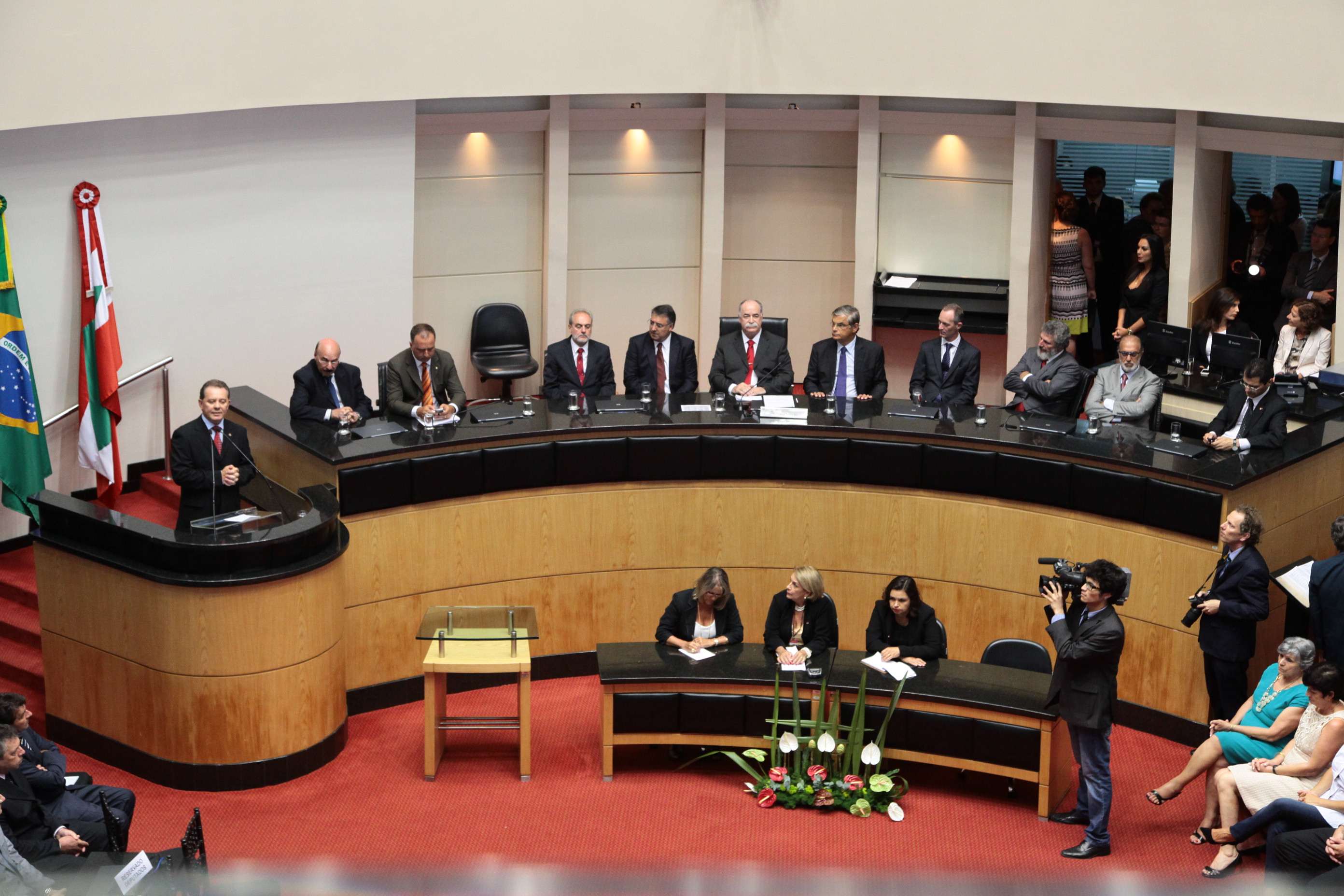 Posse do Novo Presidente da ALESC. Fotos: Miriam Zomer/ Agência AL