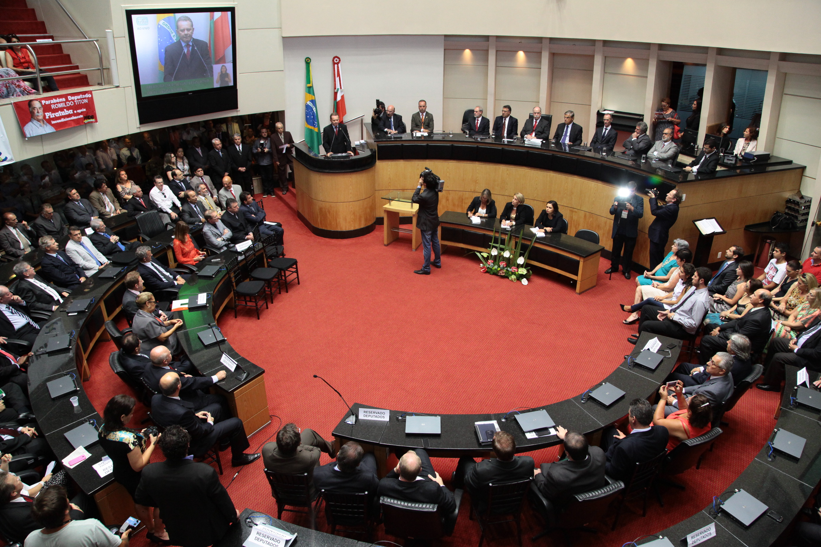 Posse do Novo Presidente da ALESC. Fotos: Miriam Zomer/ Agência AL