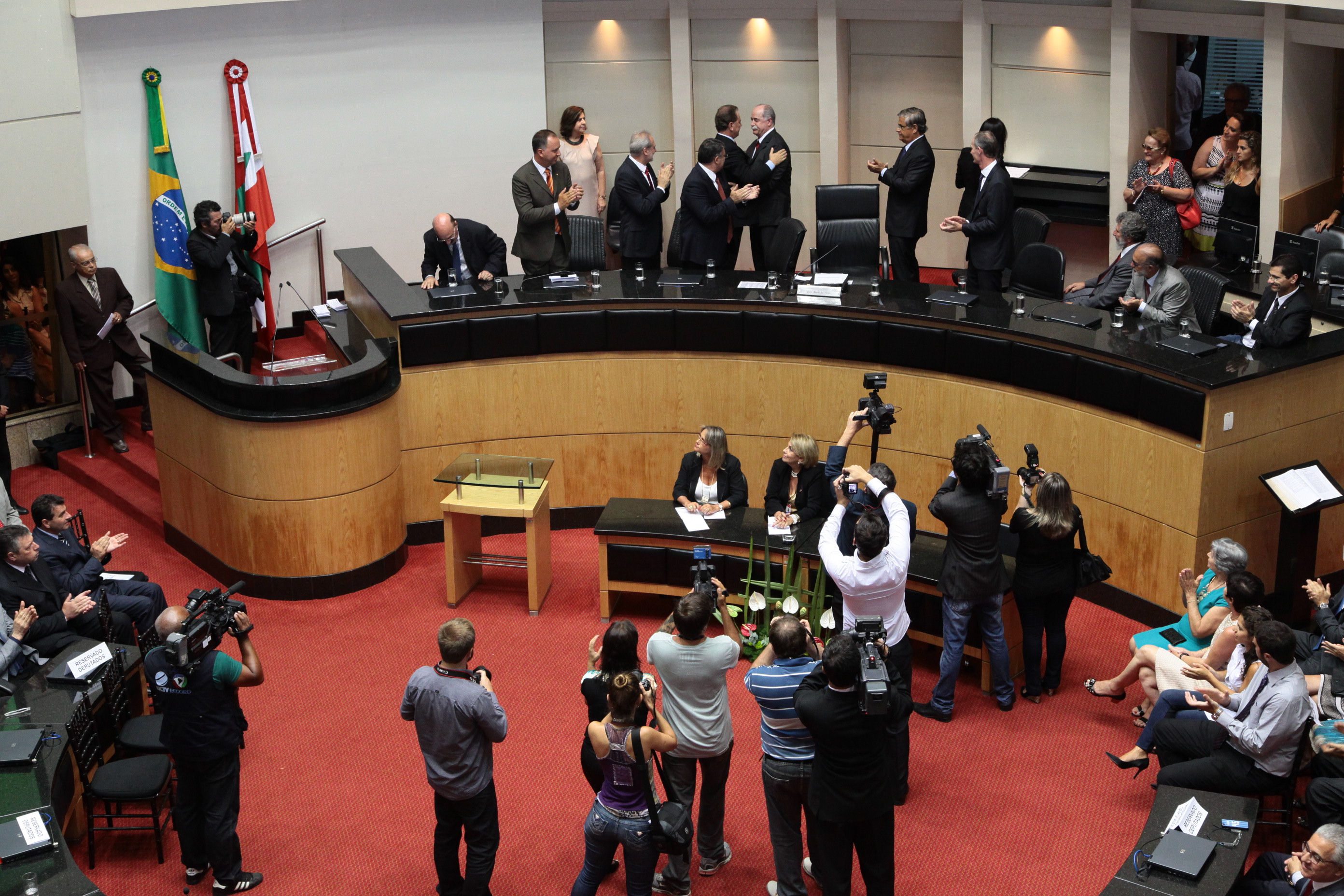 Posse do Novo Presidente da ALESC. Fotos: Miriam Zomer/ Agência AL
