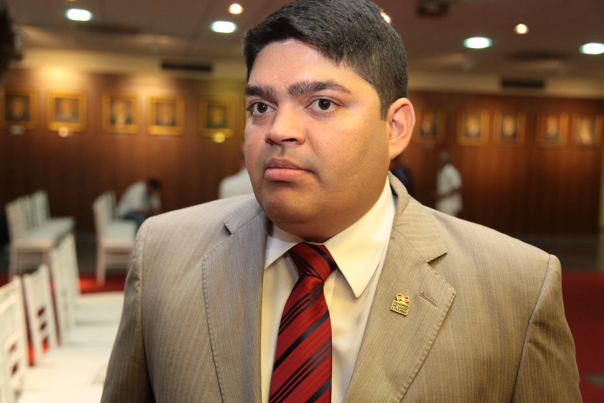 Clonny Capistrano, secretário Regional da Grande Florianópolis (PMDB). Foto Miriam Zomer / Agência AL