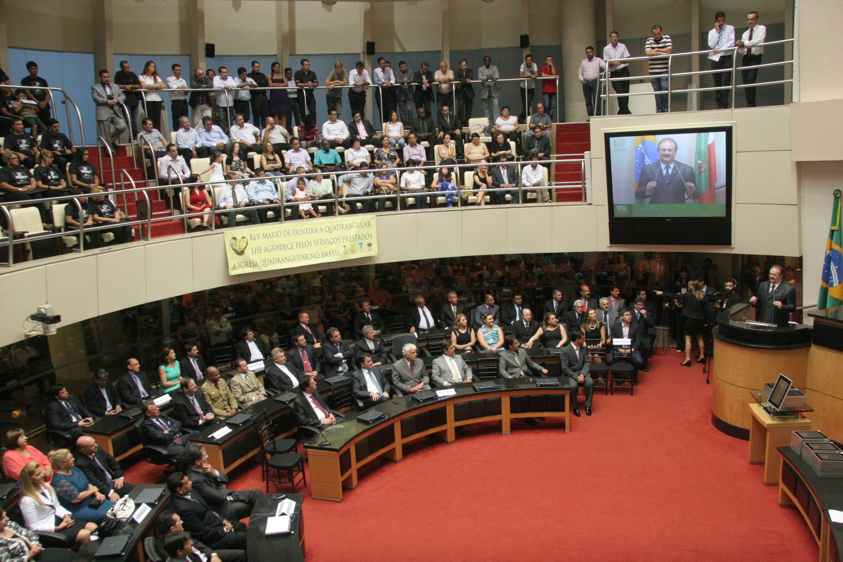 Sessão  Especial em Homenagem à Igreja do Evangelho Quadrangular. Foto: Eduardo Guedes de Oliveira/Agência AL