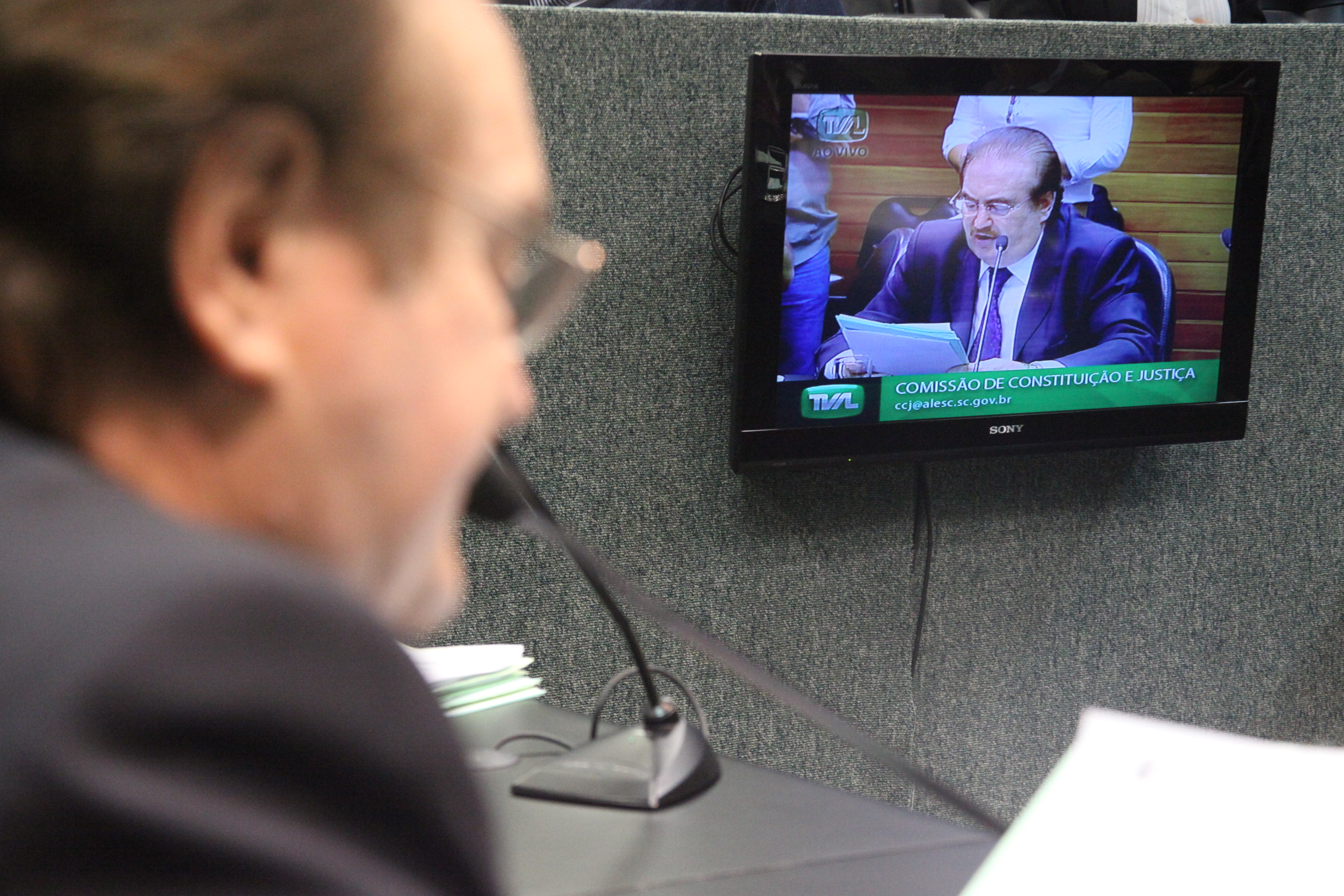Reunião da Comissão de Constituição e Justiça. Foto: Fábio Queiroz / Agência AL
