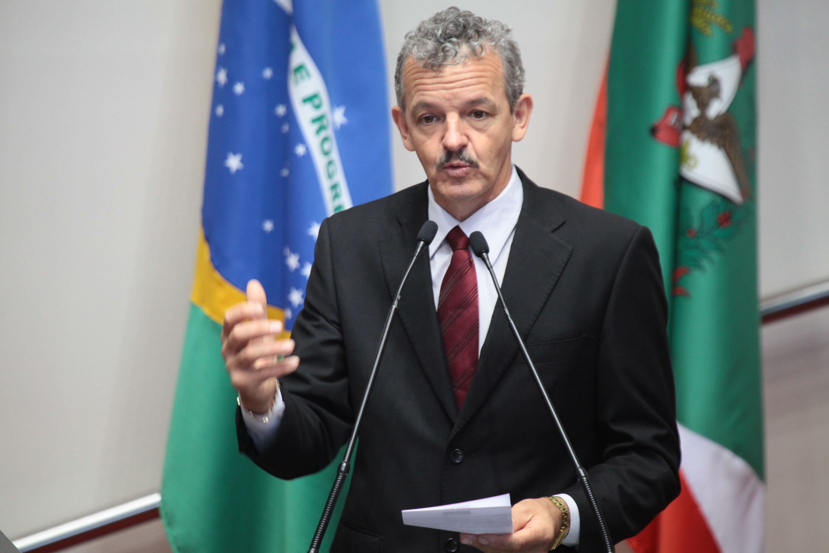 Deputado Dirceu Dresch (PT)  - Sessão Plenária - Plenário Osni Regis. Foto: Miriam Zomer/Agência AL