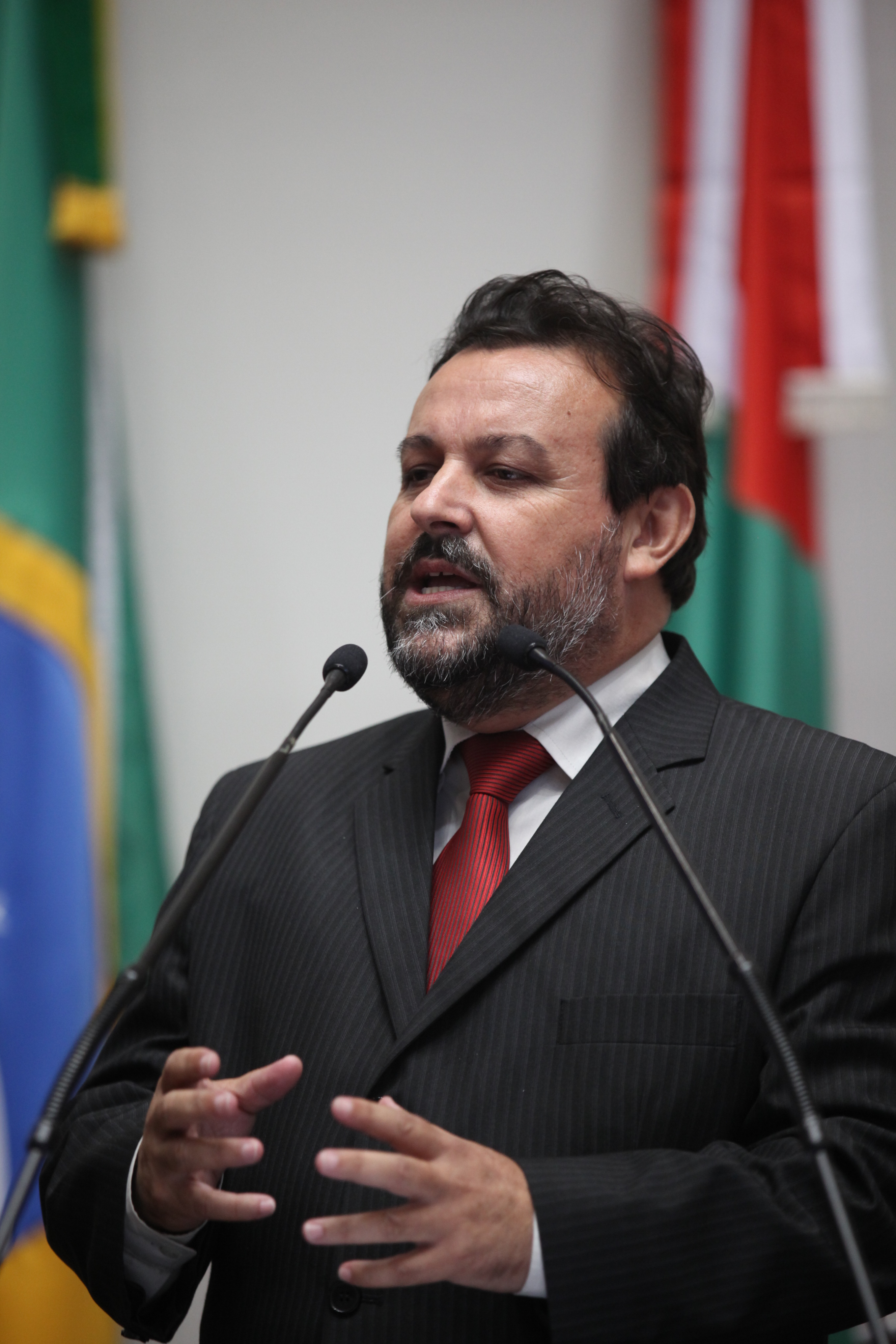 Sessão Ordinária - Presidente da Camara de Vereadores de Araranguá  Vereador  Ozair da Silva  - Foto: Carlos Kilian/Agência AL