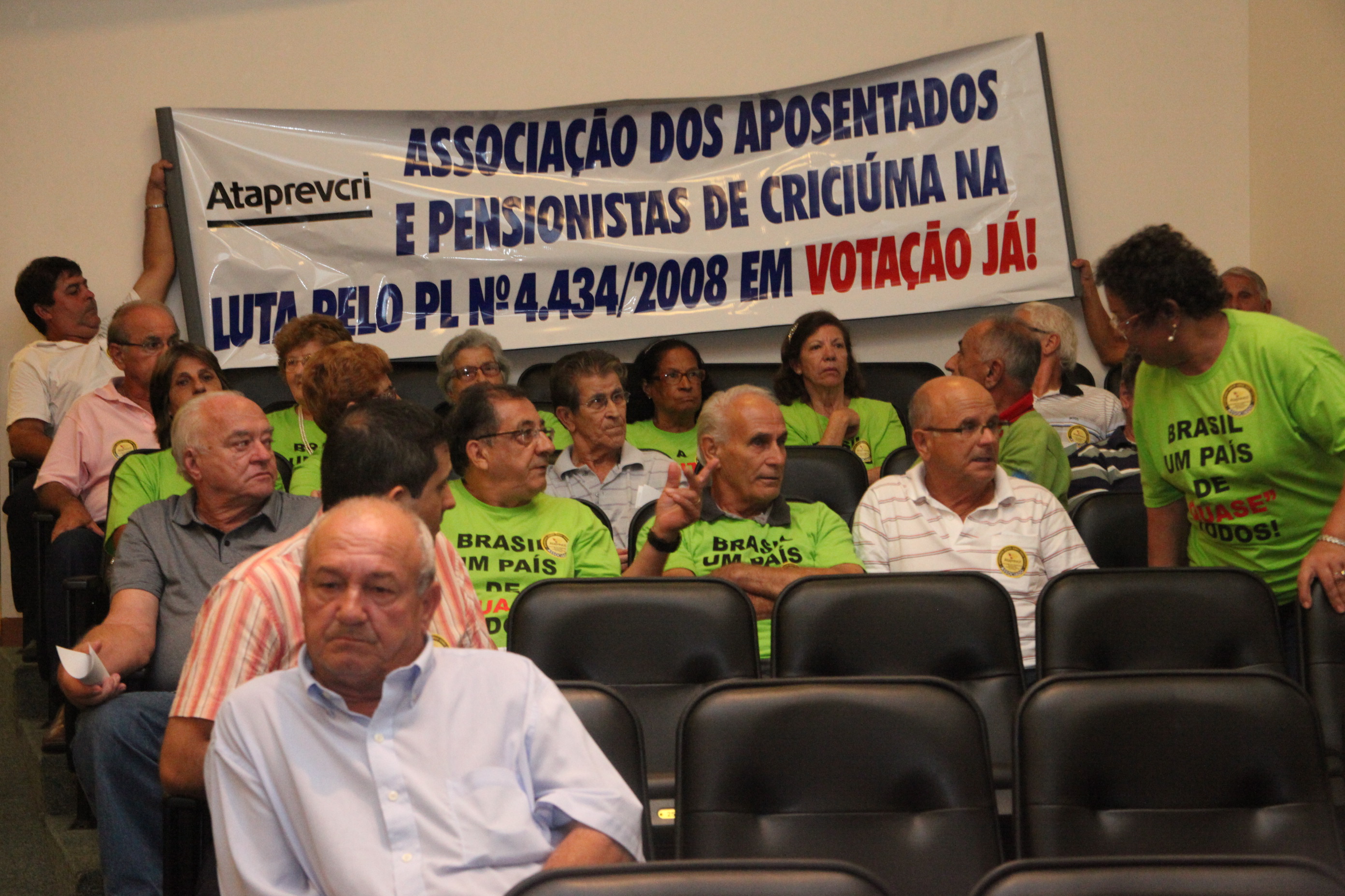Ato Parlamentar Solene em homenagem aos Aposentados do Estado de Santa Catarina. Foto: Fábio Queiroz / Agência AL