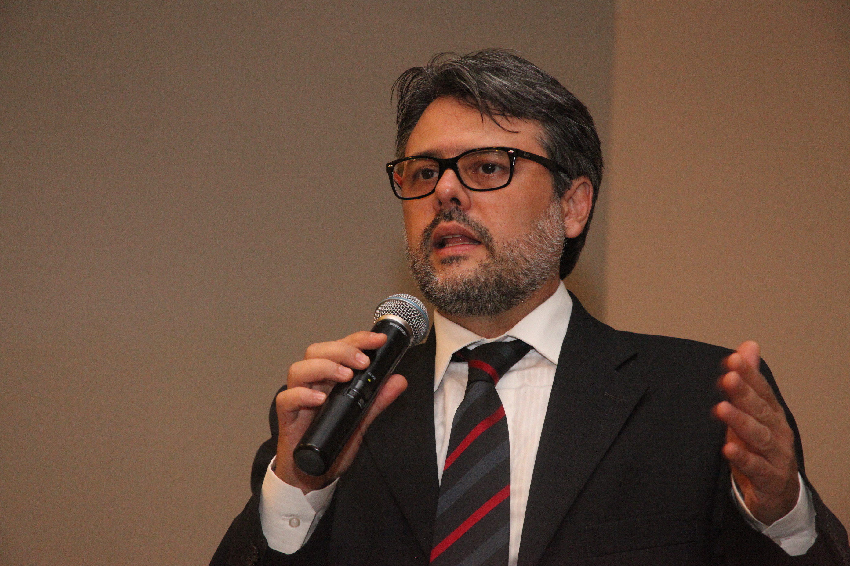 Geraldo Luiz Horta de Alvarenga Júnior. V Conferência Municipal de Cultura de Florianópolis. Foto: Fábio Queiroz / Agência AL