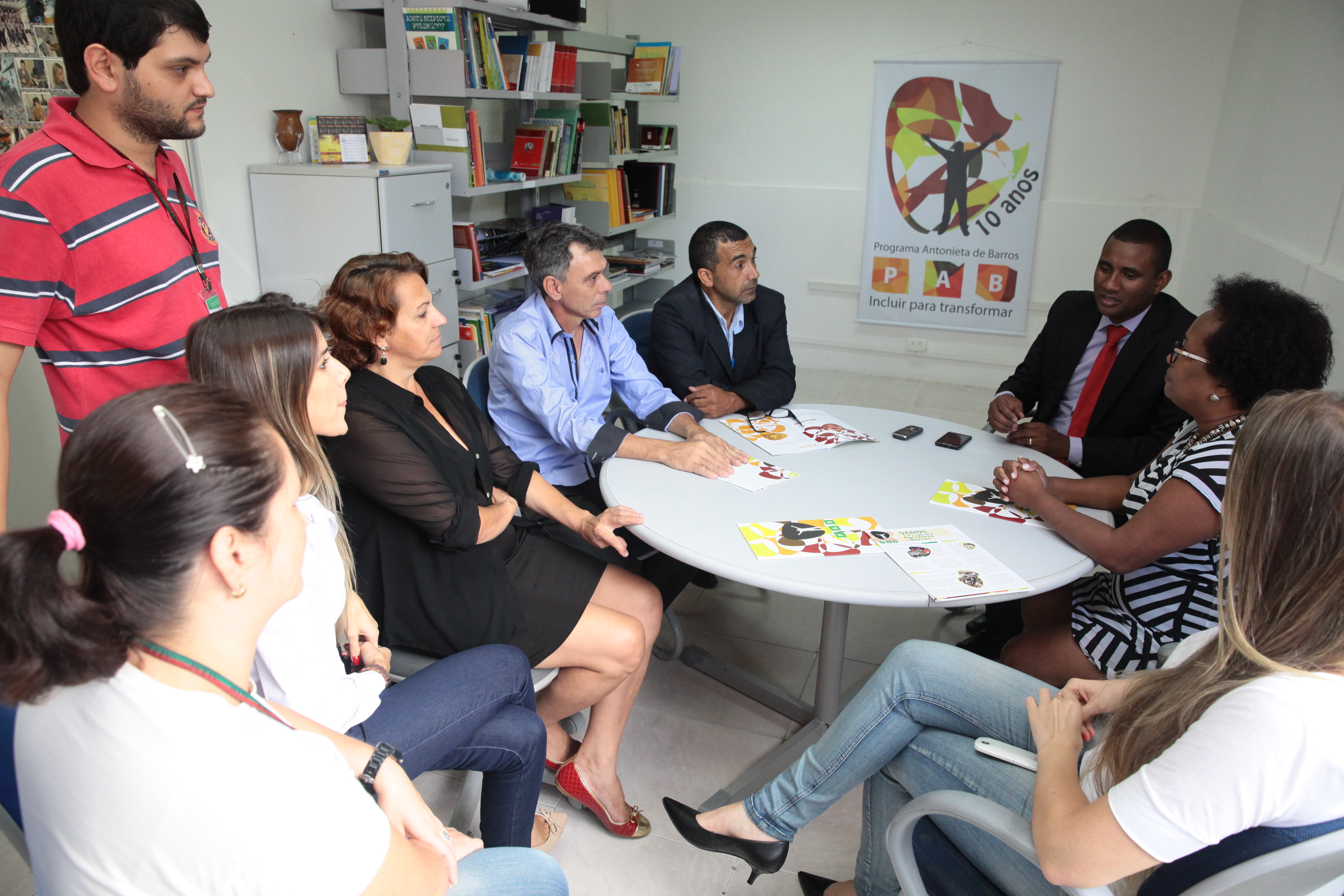 Lideranças de Joinville visitam PAB. Foto: Miriam Zomer/ Agência AL