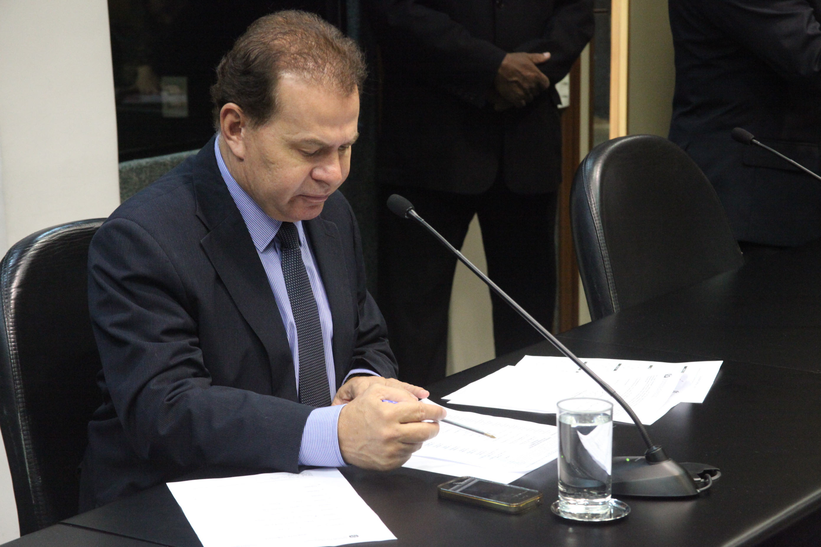 Deputado Gilmar Knaesel (PSDB). Reunião da Comissão de Finanças e Tributação. Foto: Fábio Queiroz / Agência AL