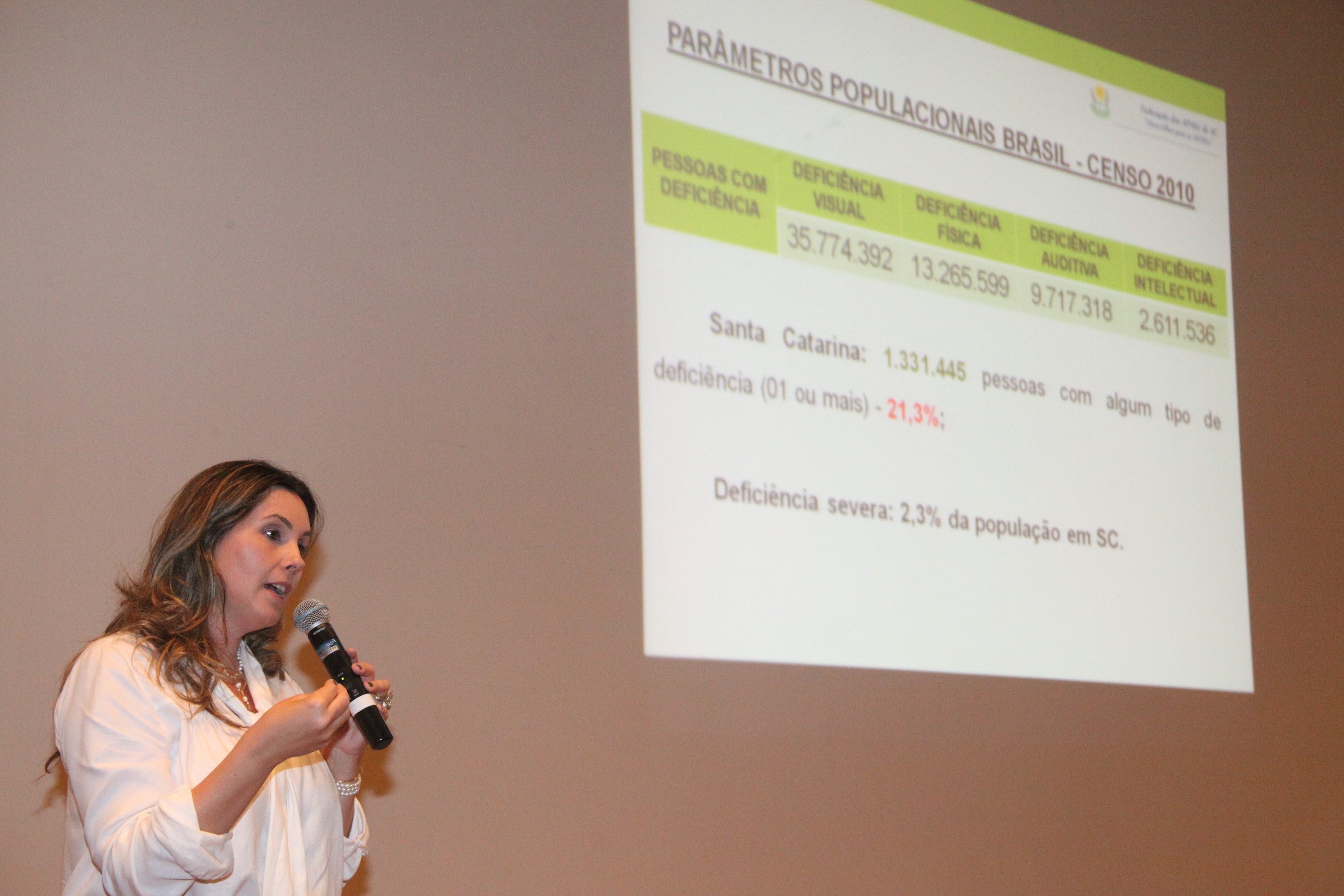 Palestrante DRa Lisiane Tuon. Seminário de Prevenção de Deficiências. Foto: Fábio Queiroz / Agência AL