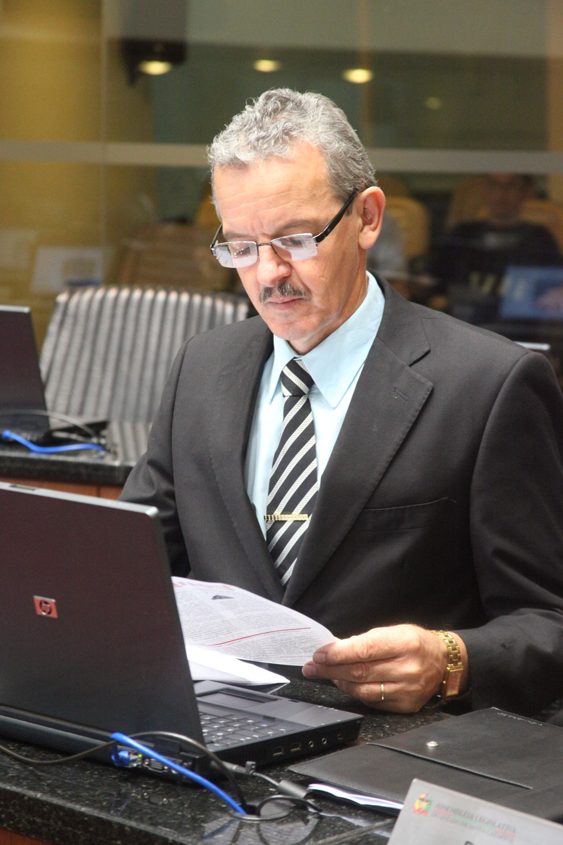 Deputado Dirceu Dresch (PT). Sessão Ordinária: Foto: Fábio Queiroz / Agência AL