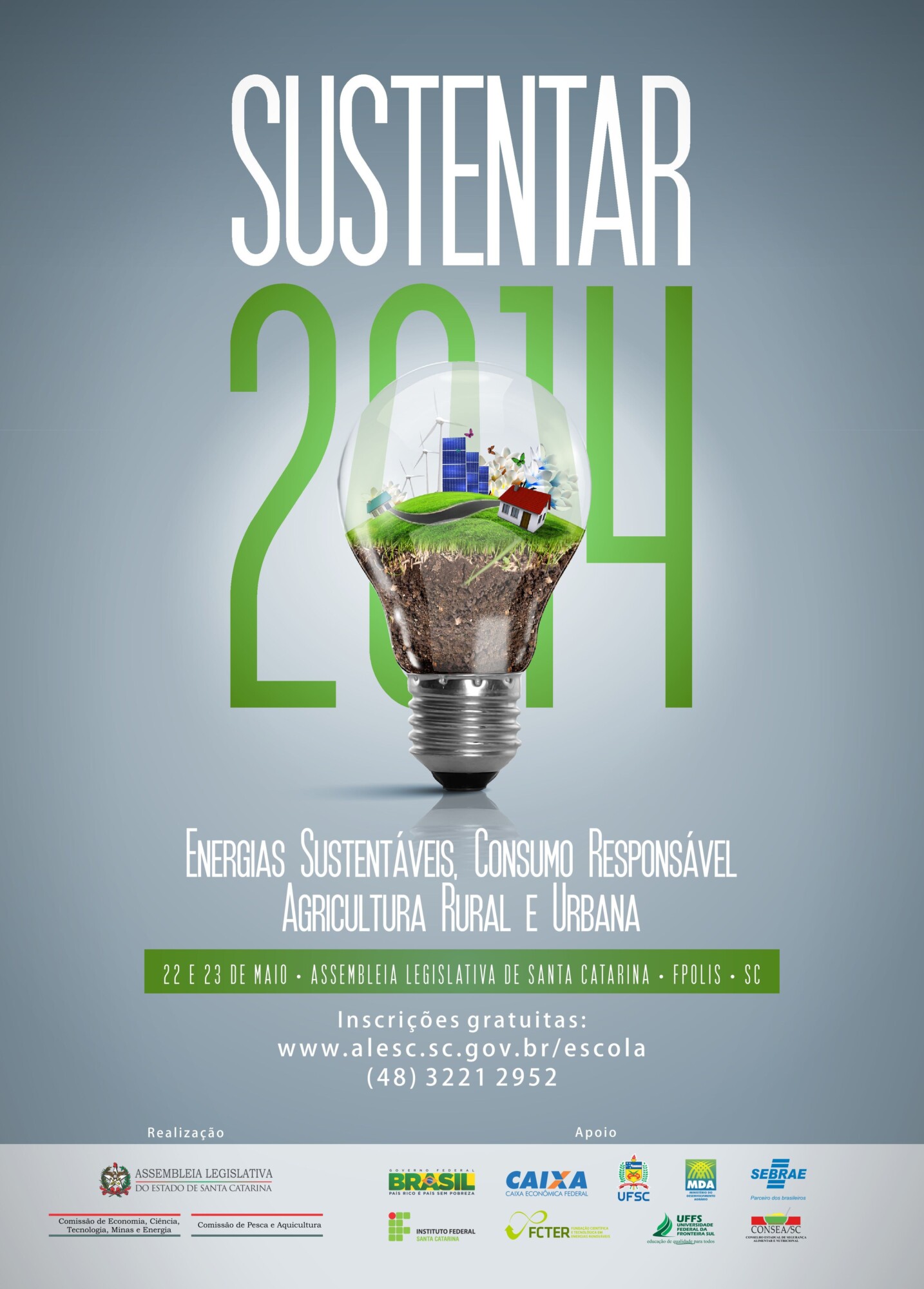 Sustentar 2014 será lançado nesta terça-feira (13) na Assembleia