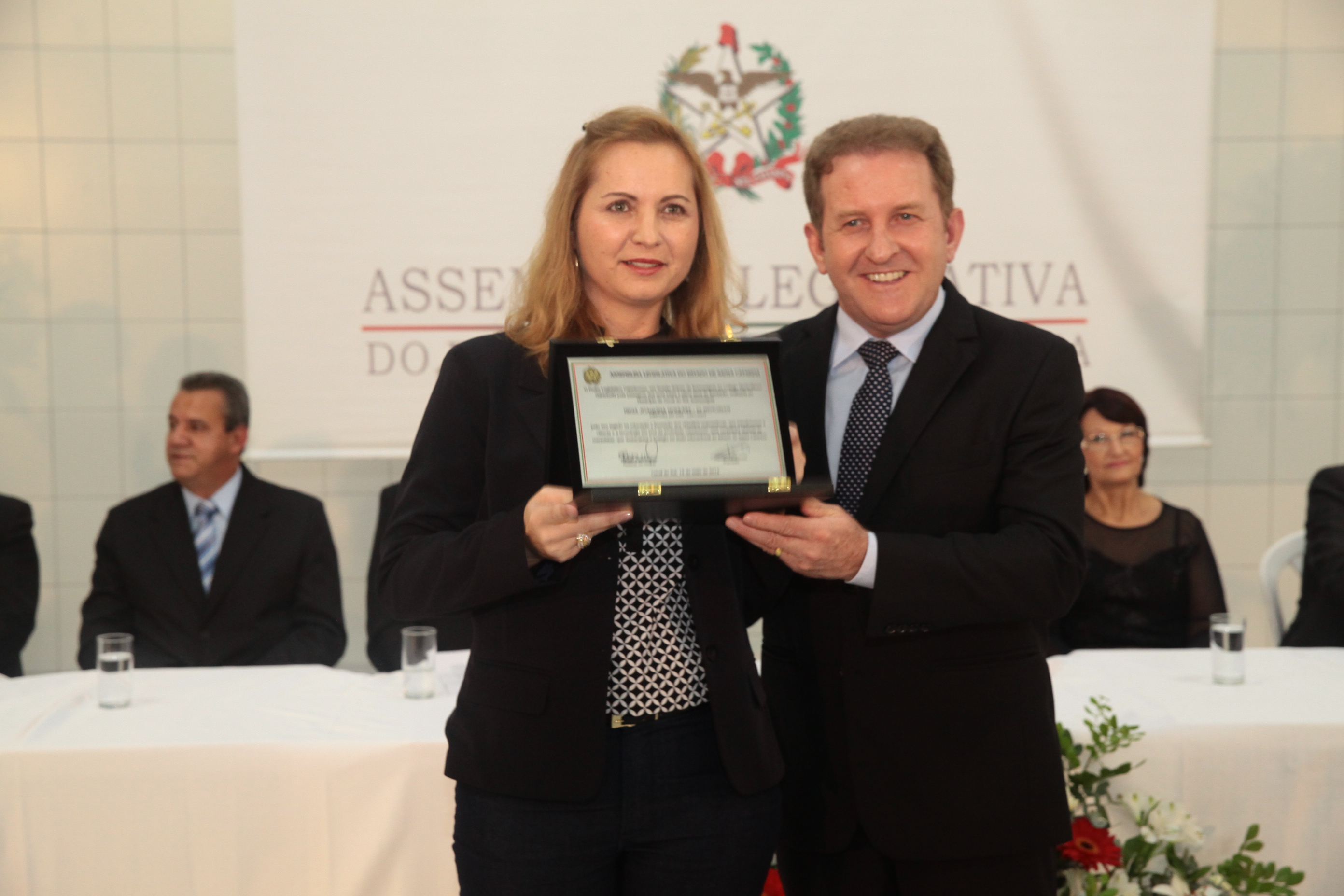 Sessão Solene em homenagem ao Colégio Maximiliano Gaidzinski em Cocal do Sul. Foto: Miriam Zomer/Agência AL