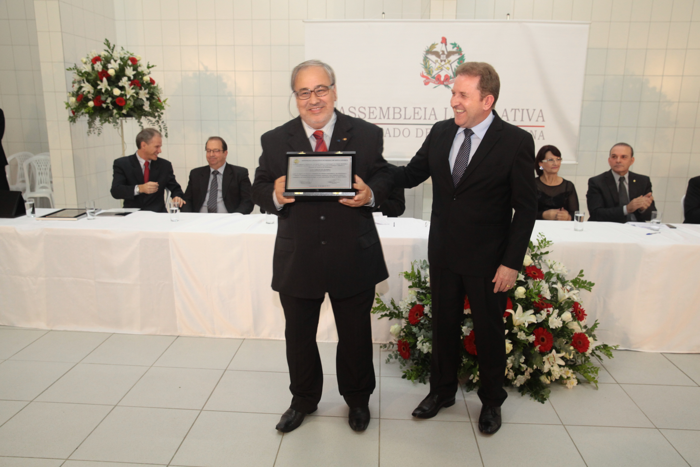 Sessão Solene em homenagem ao Colégio Maximiliano Gaidzinski em Cocal do Sul. Foto: Miriam Zomer/Agência AL