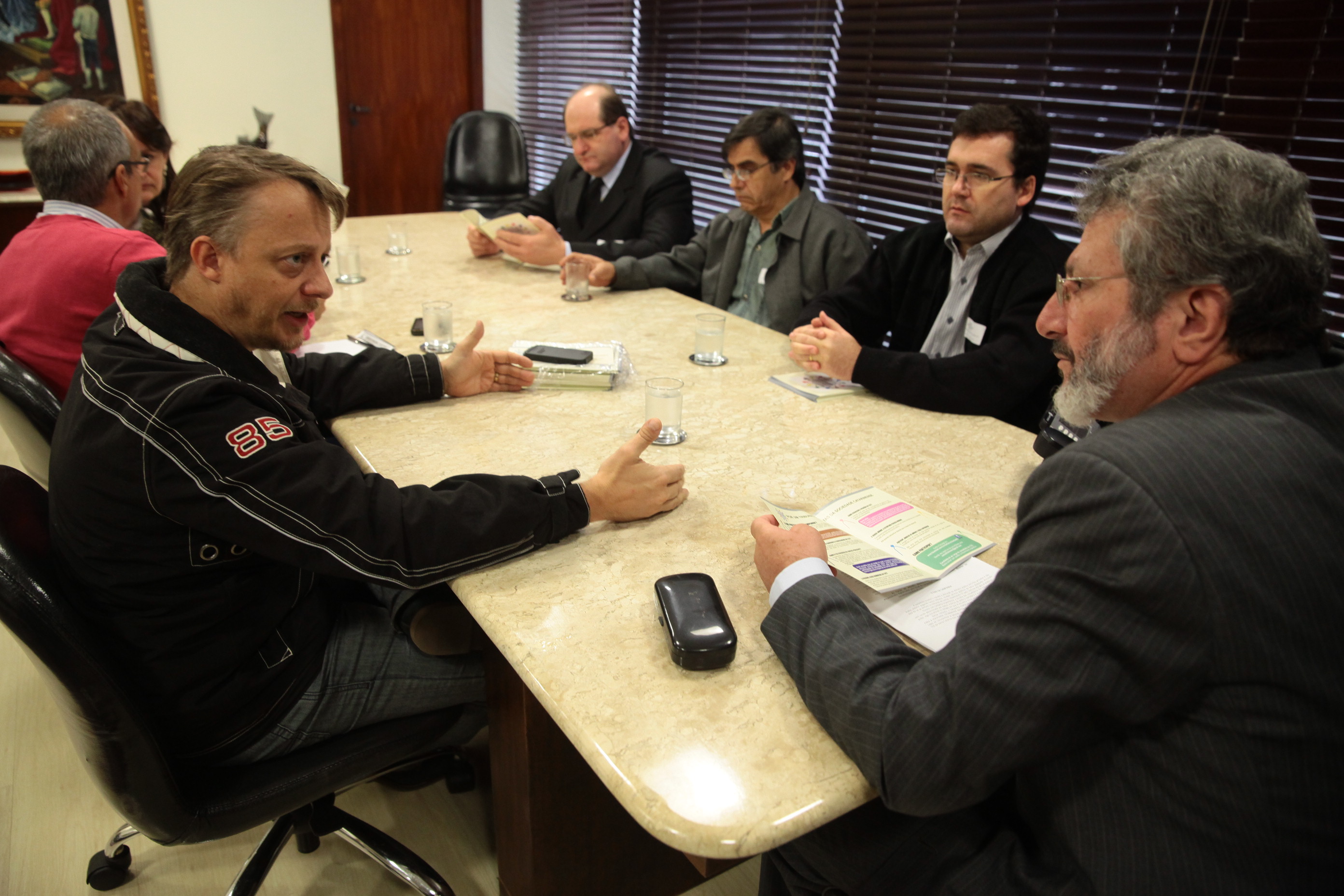 Reunião na Presidência da Alesc para debater a Campanha Conselheiro Cidadão. Fotos: Miriam Zomer