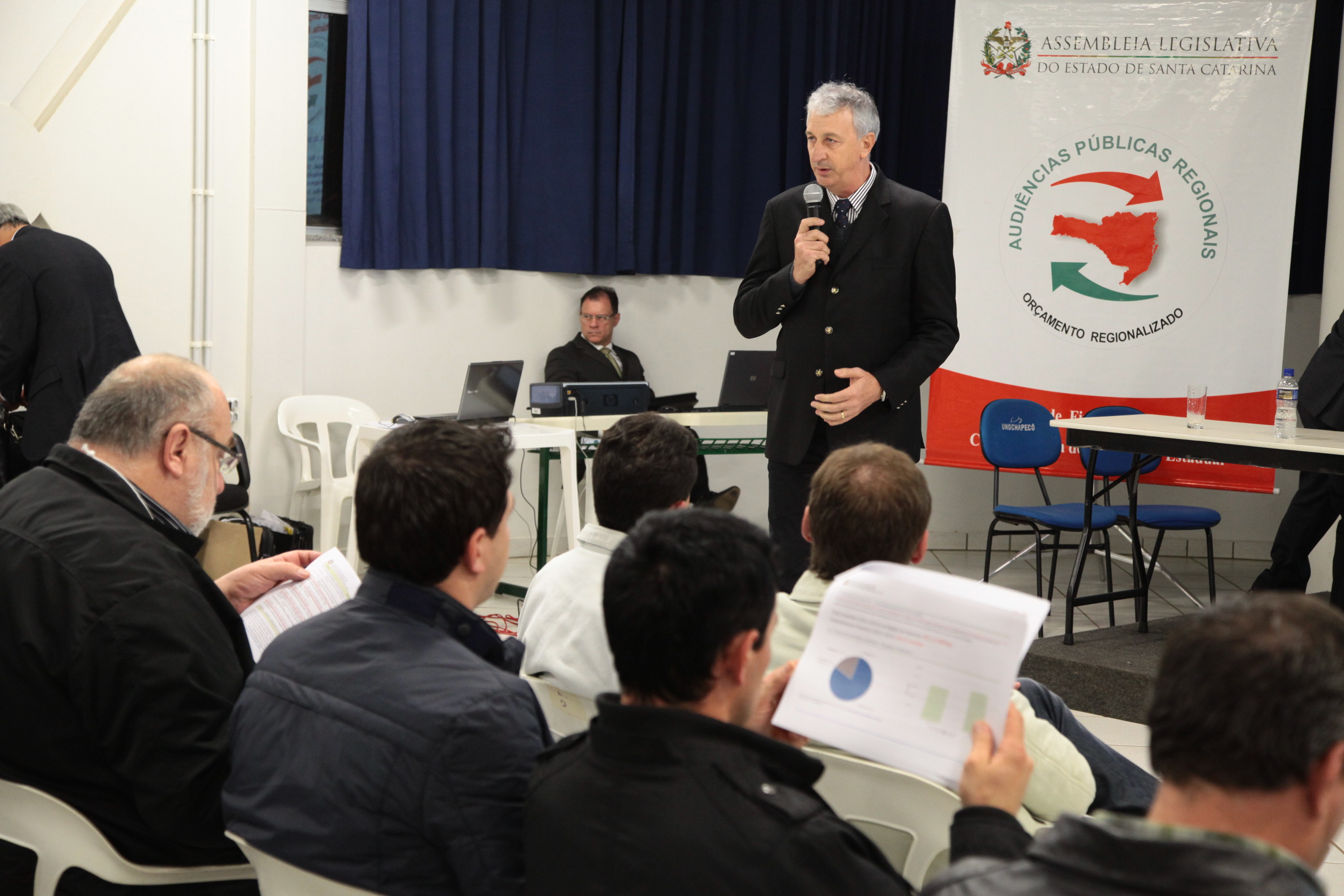 Audiência Pública do Orçamento Regionalizado em Chapecó. Fotos: Miriam Zomer/Agência AL