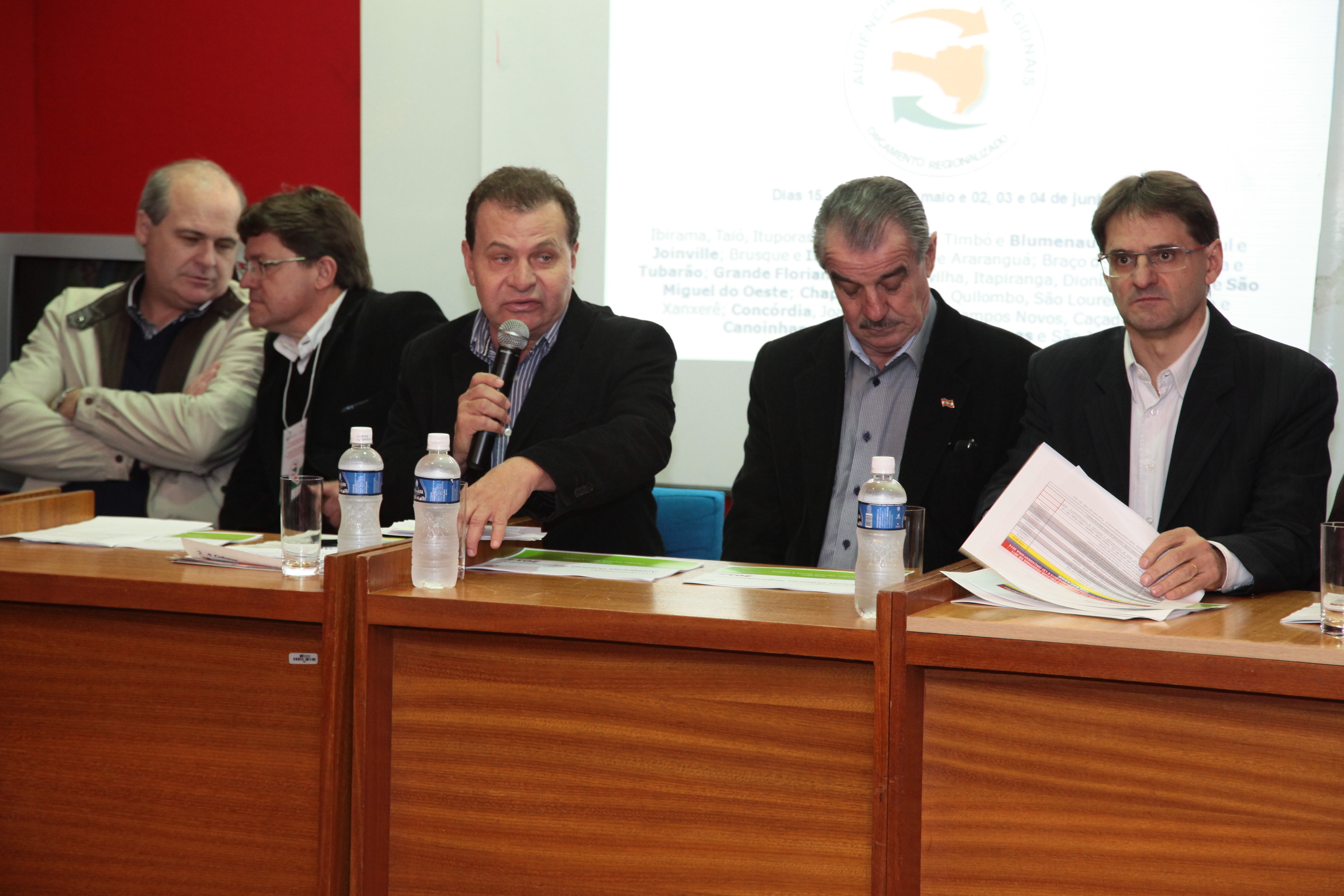 Audiência Pública do Orçamento Regionalizado em Videira. Foto: Miriam Zomer/Agência AL