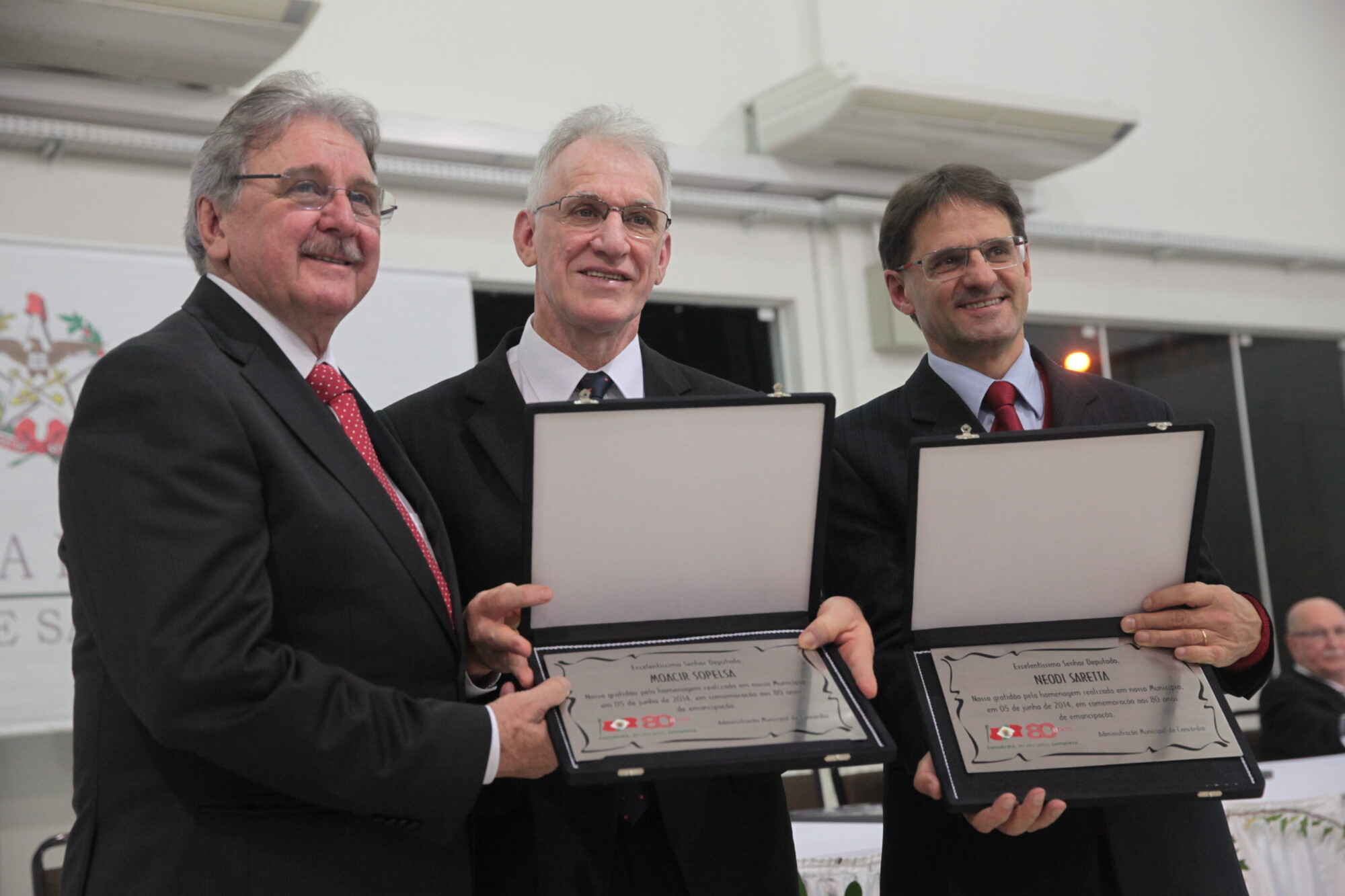Sessão solene celebra 80 anos de emancipação política de Concórdia