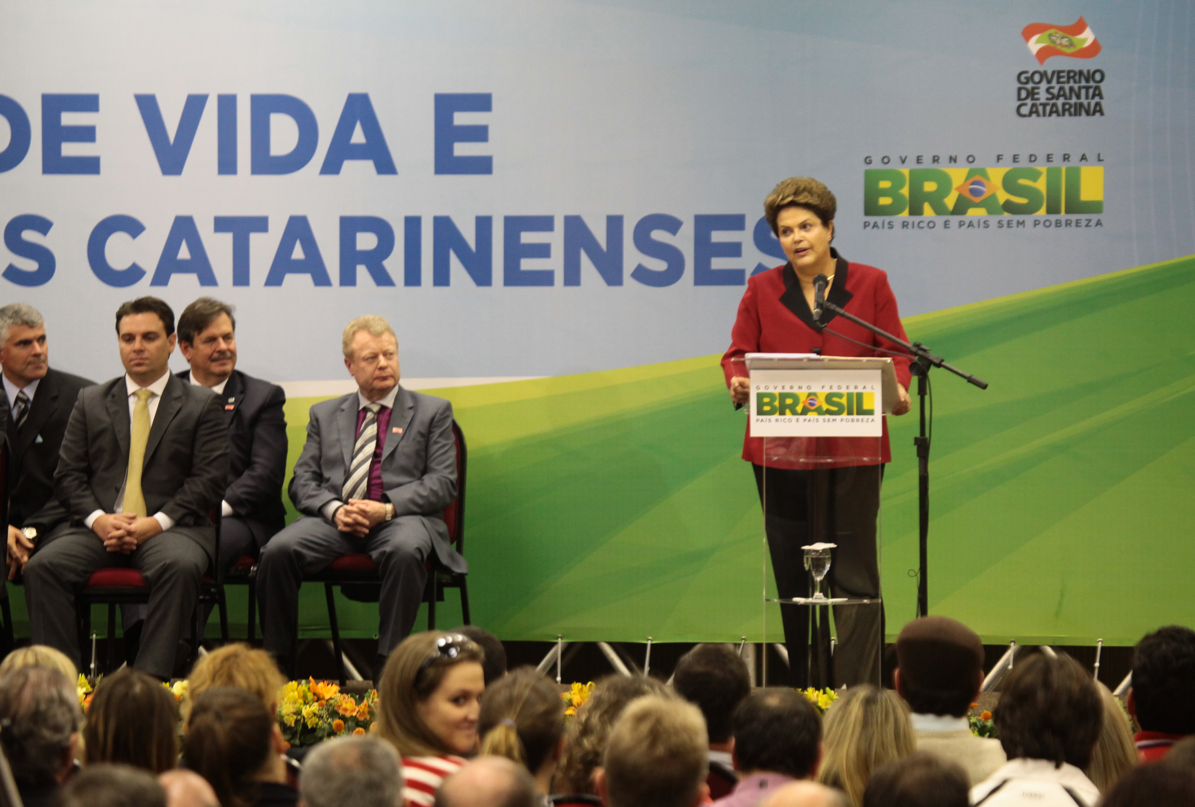 Visita da Presidente Dilma Rousseff ao Estado de Santa Catarina. Fotos: Miriam Zomer/Agência AL