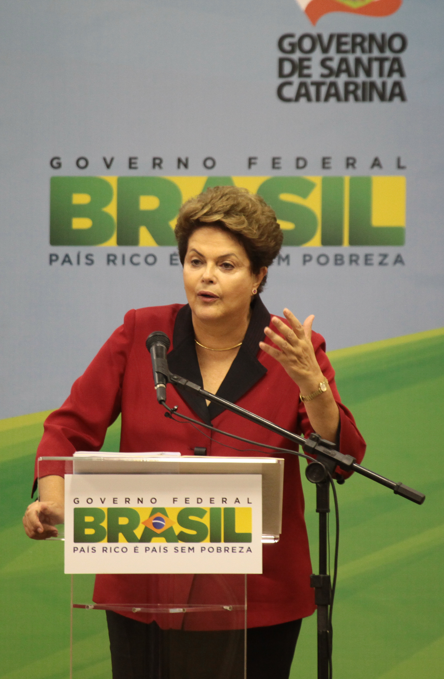 Visita da Presidente Dilma Rousseff ao Estado de Santa Catarina. Fotos: Miriam Zomer/Agência AL