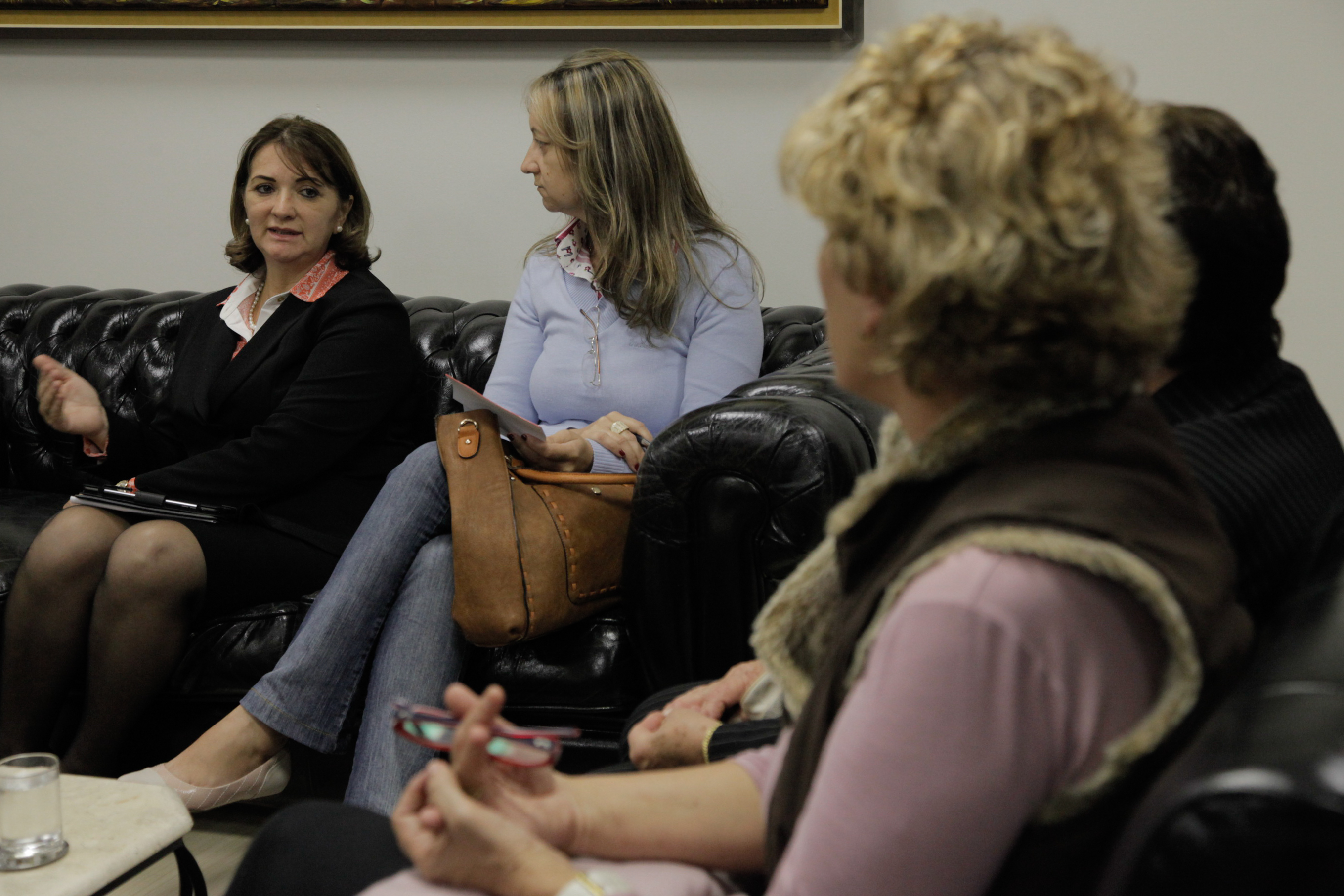 Reunião da Apae de Penha no Gabinete da Presidência - Foto: Juliana Stadnik / Agência AL