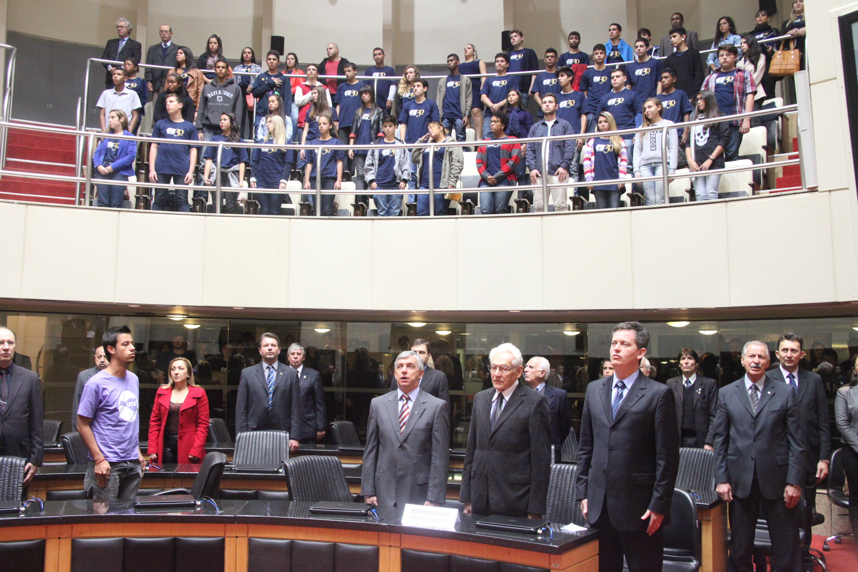 Sessão Especial em homenagem ao Centro de Integração Empresa-Escola de Santa Catarina - CIEE/SC pela passagem dos seus 30 anos de serviços prestados à sociedade. Foto: Fábio Queiroz