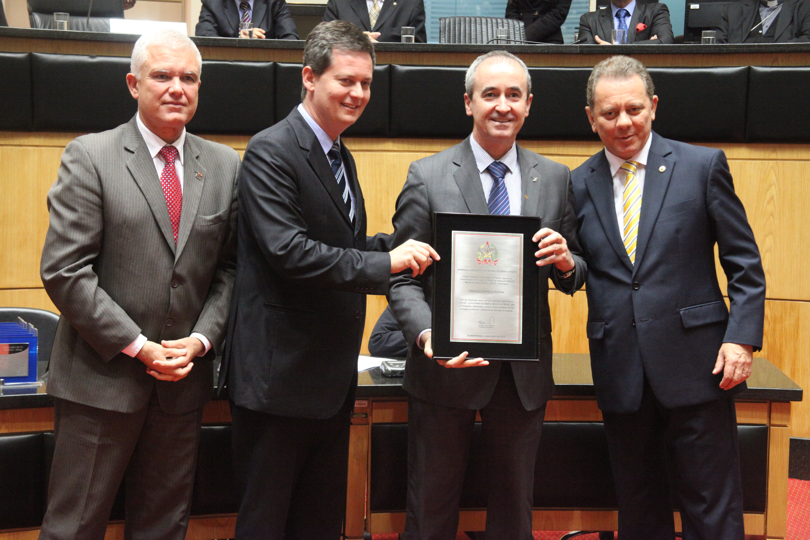 Sessão Especial em homenagem ao Centro de Integração Empresa-Escola de Santa Catarina - CIEE/SC pela passagem dos seus 30 anos de serviços prestados à sociedade. Foto: Fábio Queiroz